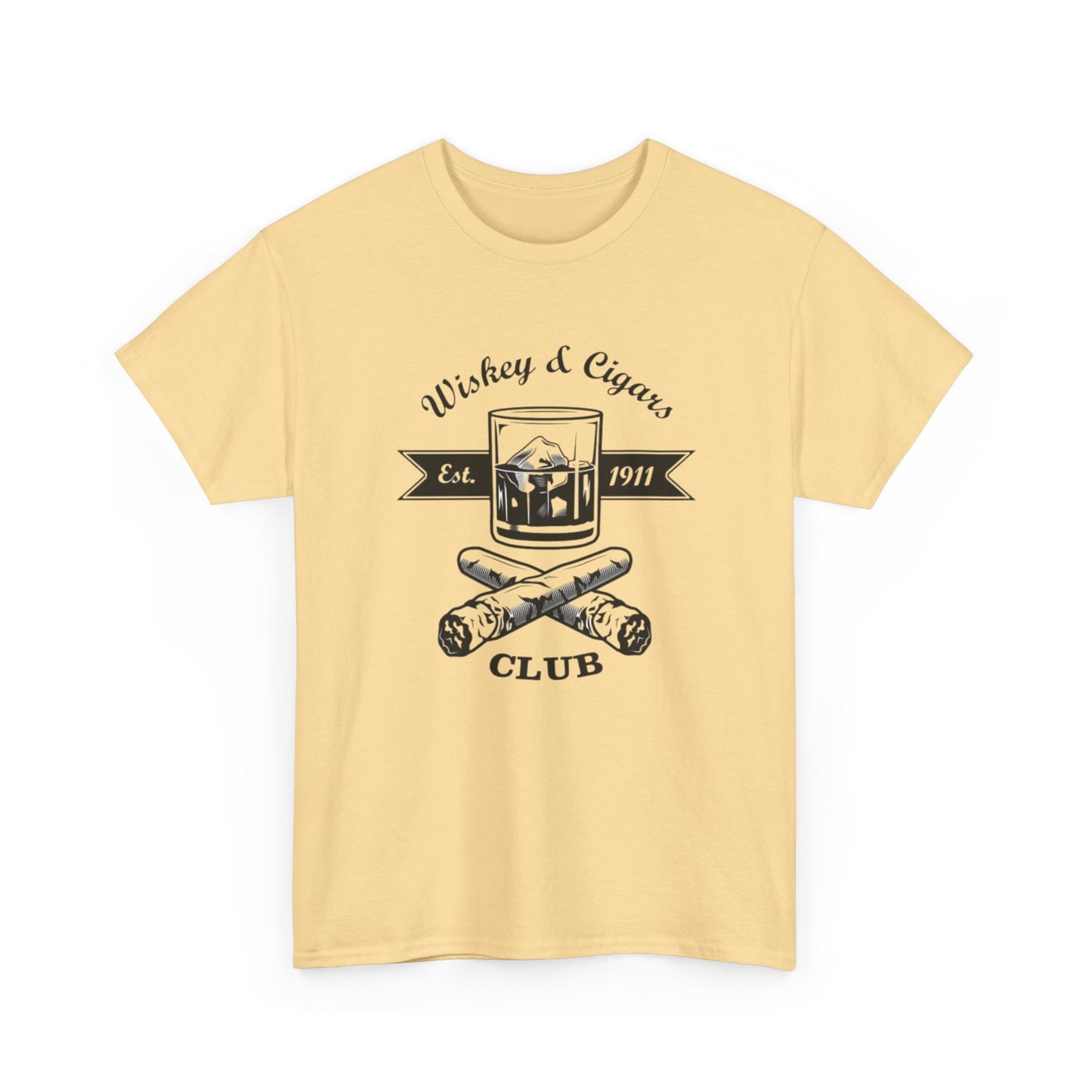 Whiskey And Cigars Graphic T Shirt NEW ADULT
