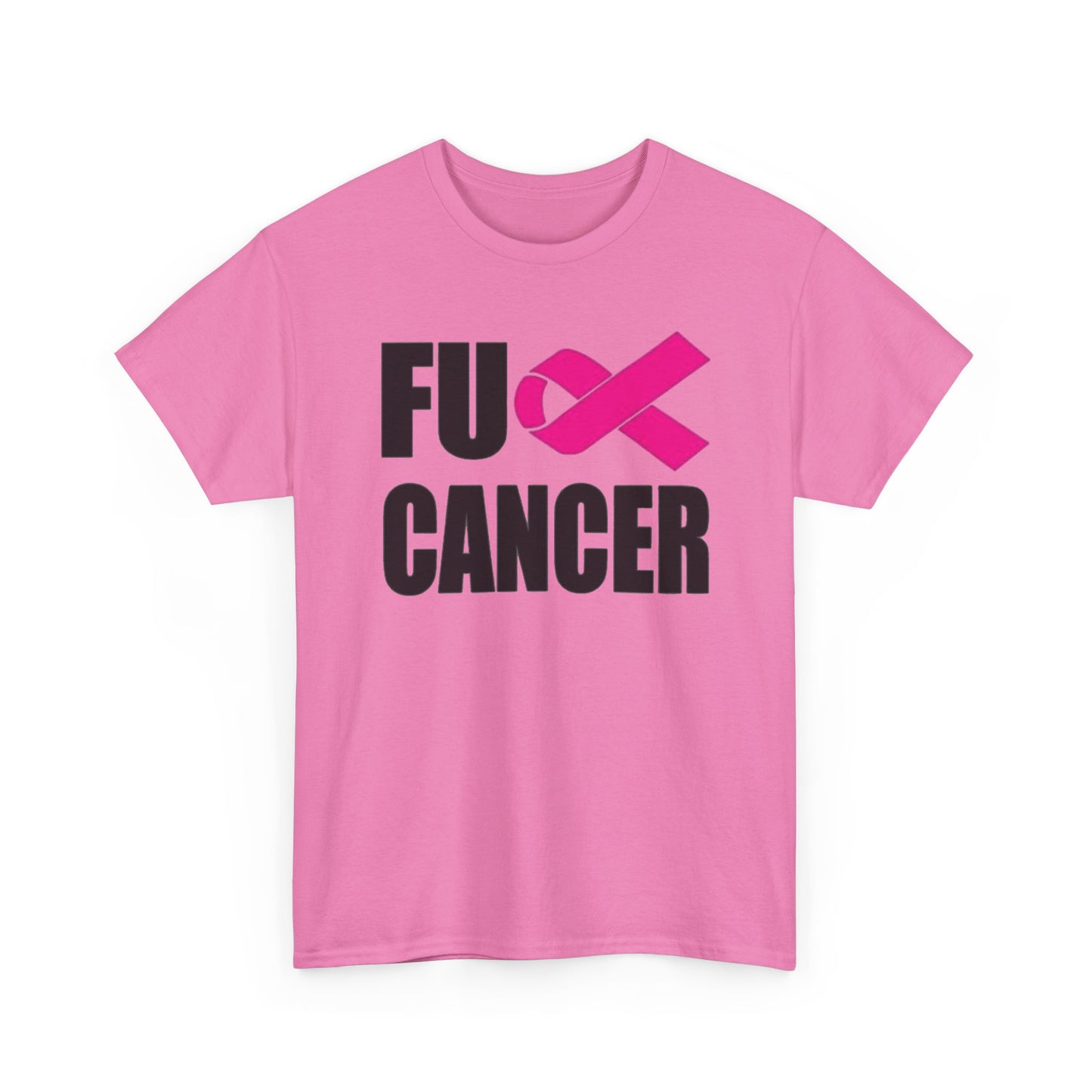 FU Cancer Graphic T Shirt Cancer Awareness Unisex Heavy Cotton Tee