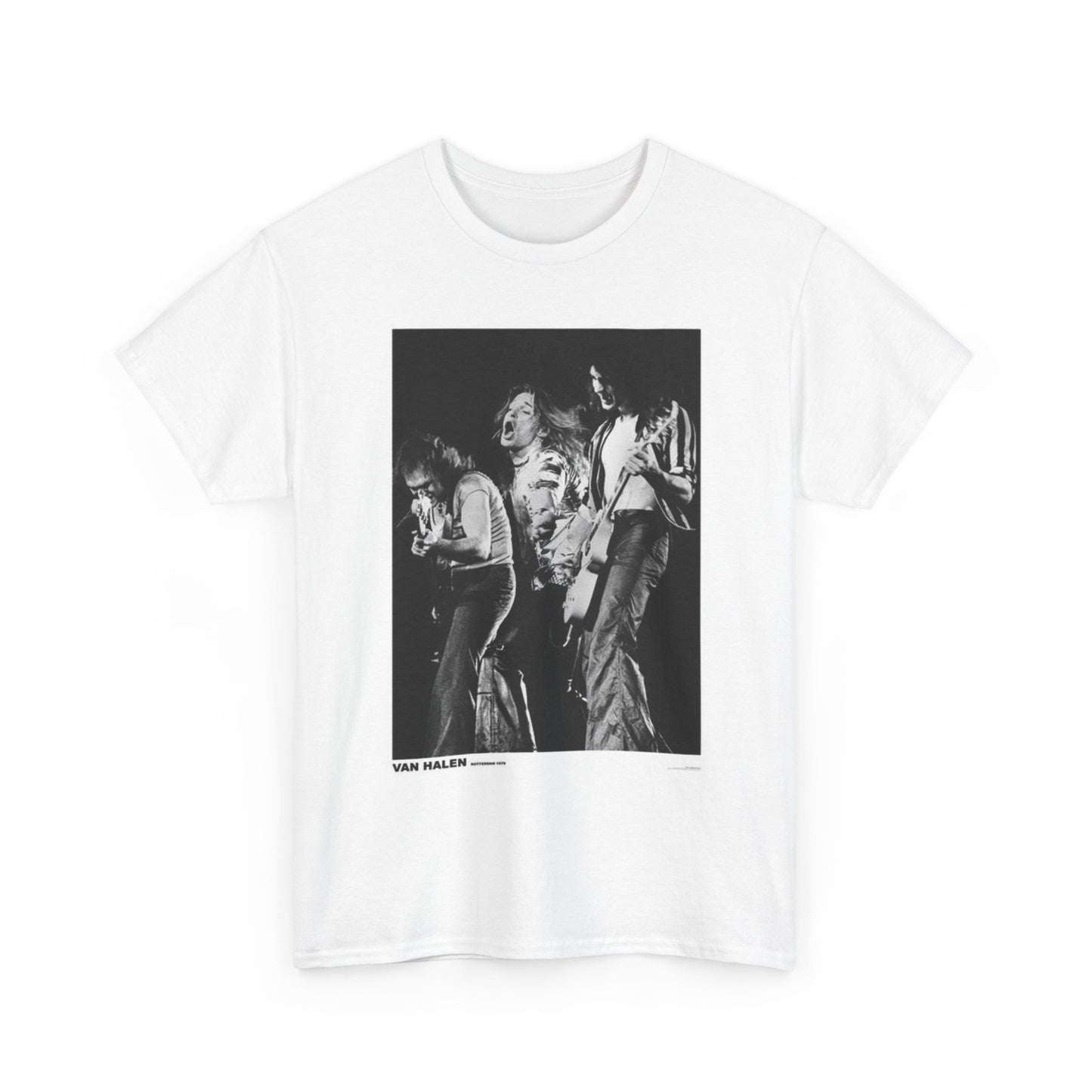 Van Halen Graphic T Shirt Vintage Photo Unisex Heavy Cotton Tee