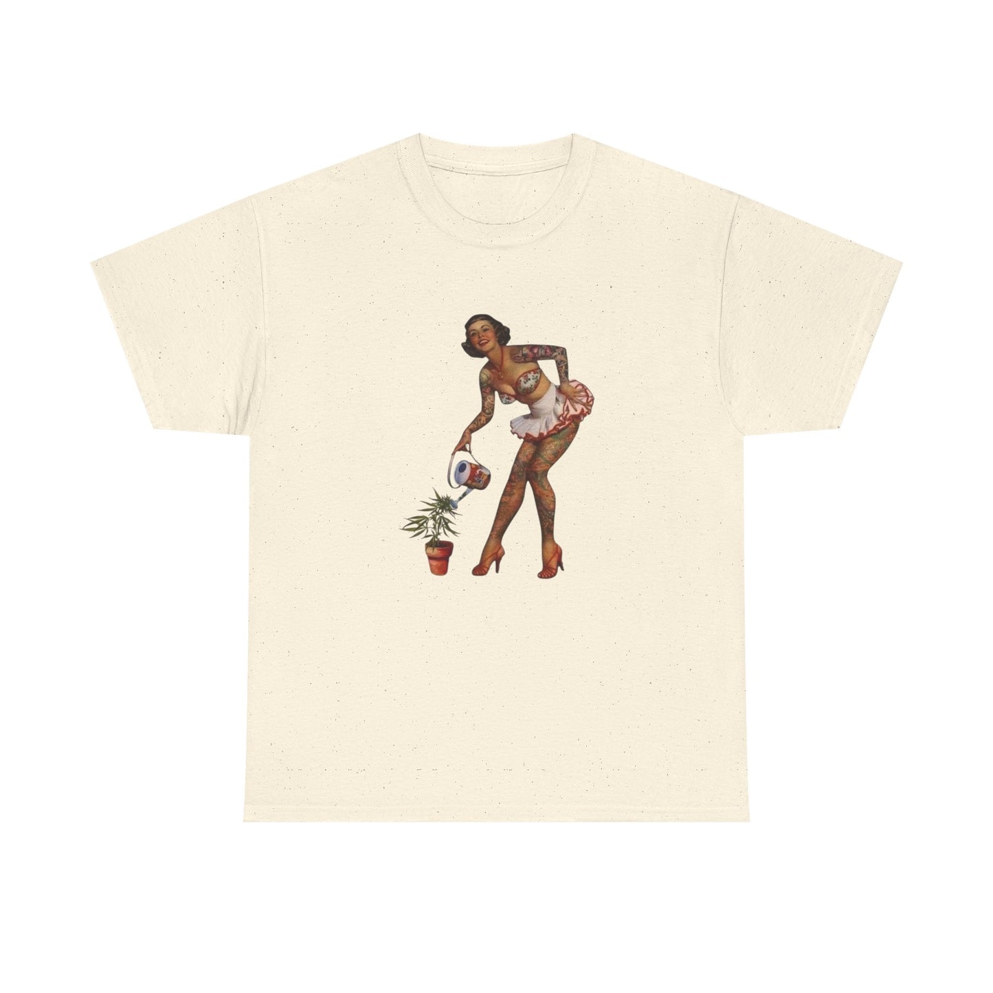 Weeds Pinup Model Graphic T-Shirt Womens Comfy Cotton Tee NEW