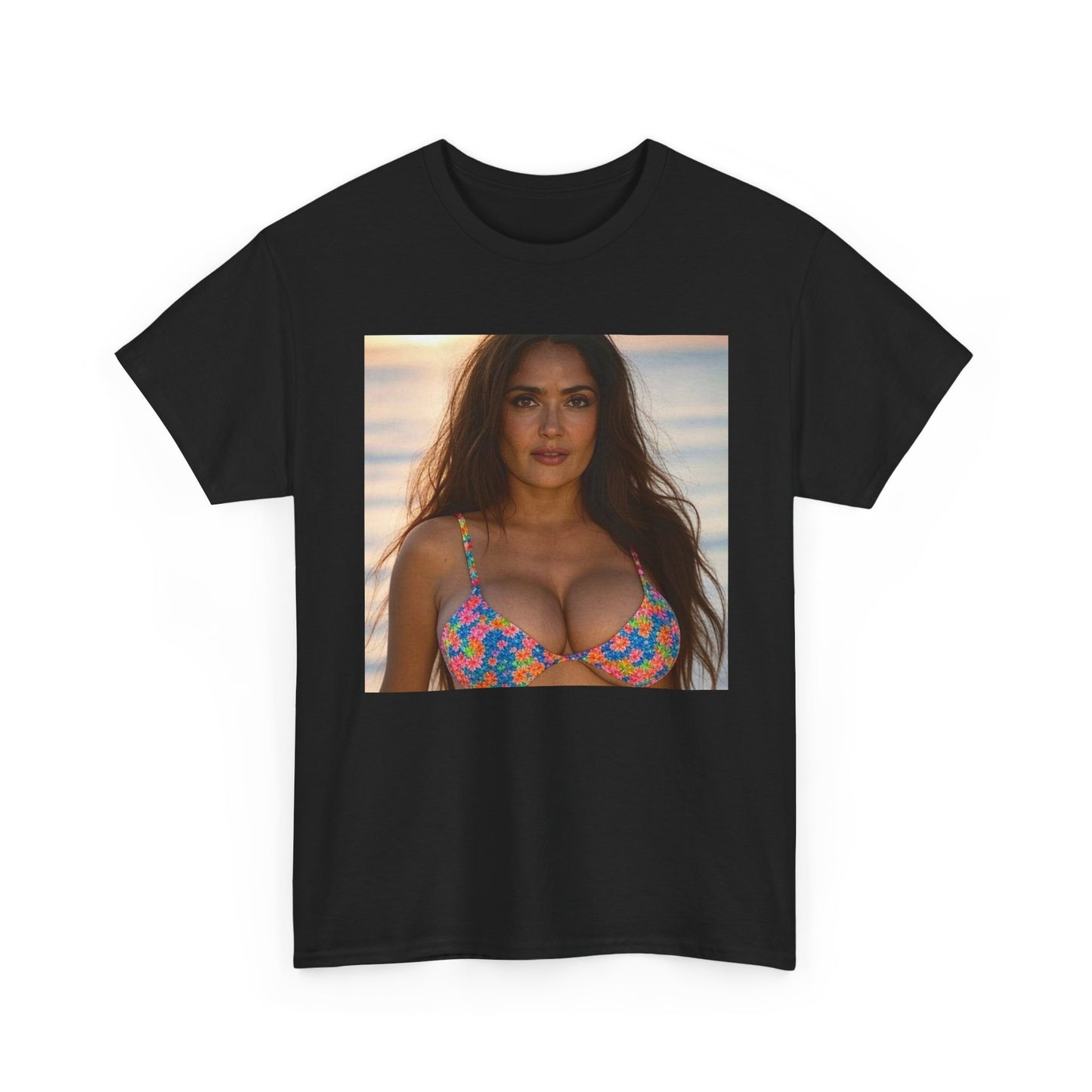 Salma Hayek Model Graphic T-Shirt Gift NEW Unisex Heavy Cotton Tee