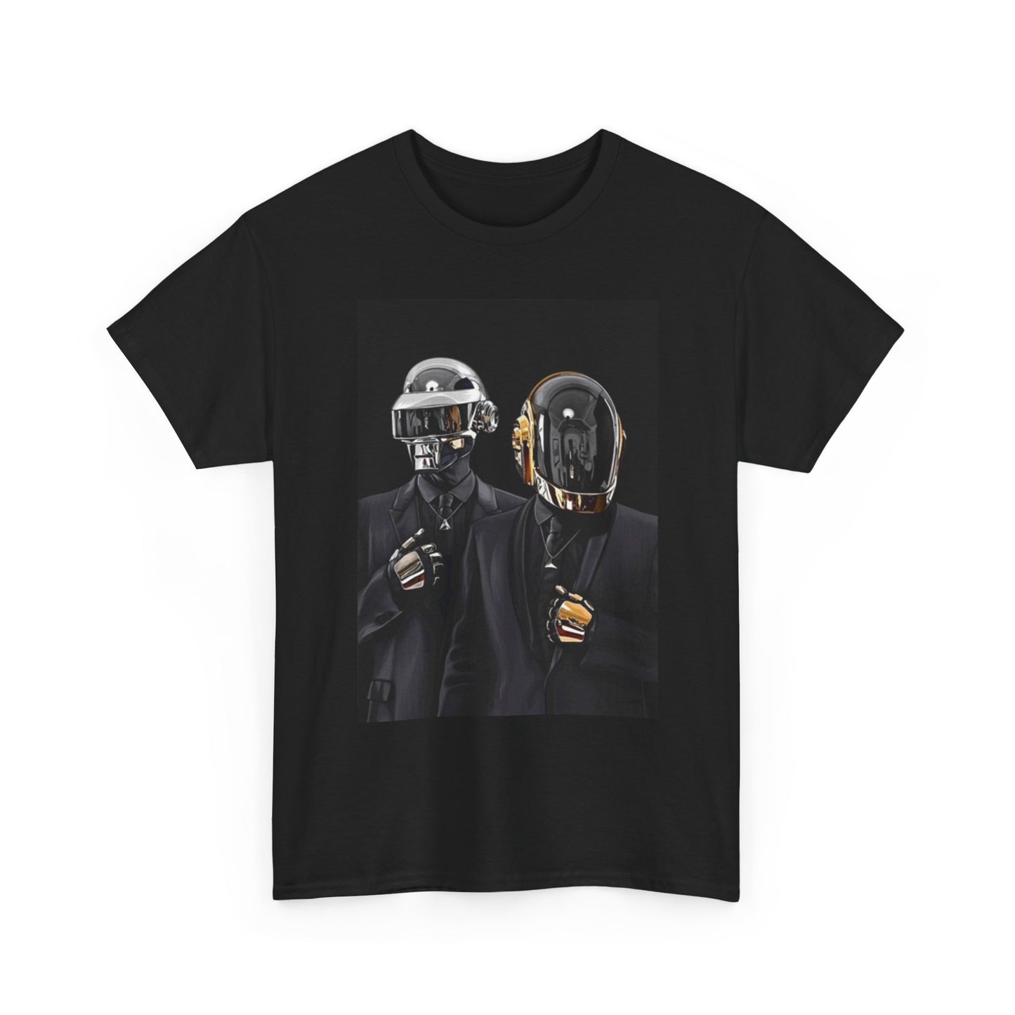 Daft Punk Graphic T Shirt EDM Poster Vintage Unisex Heavy Cotton Tee