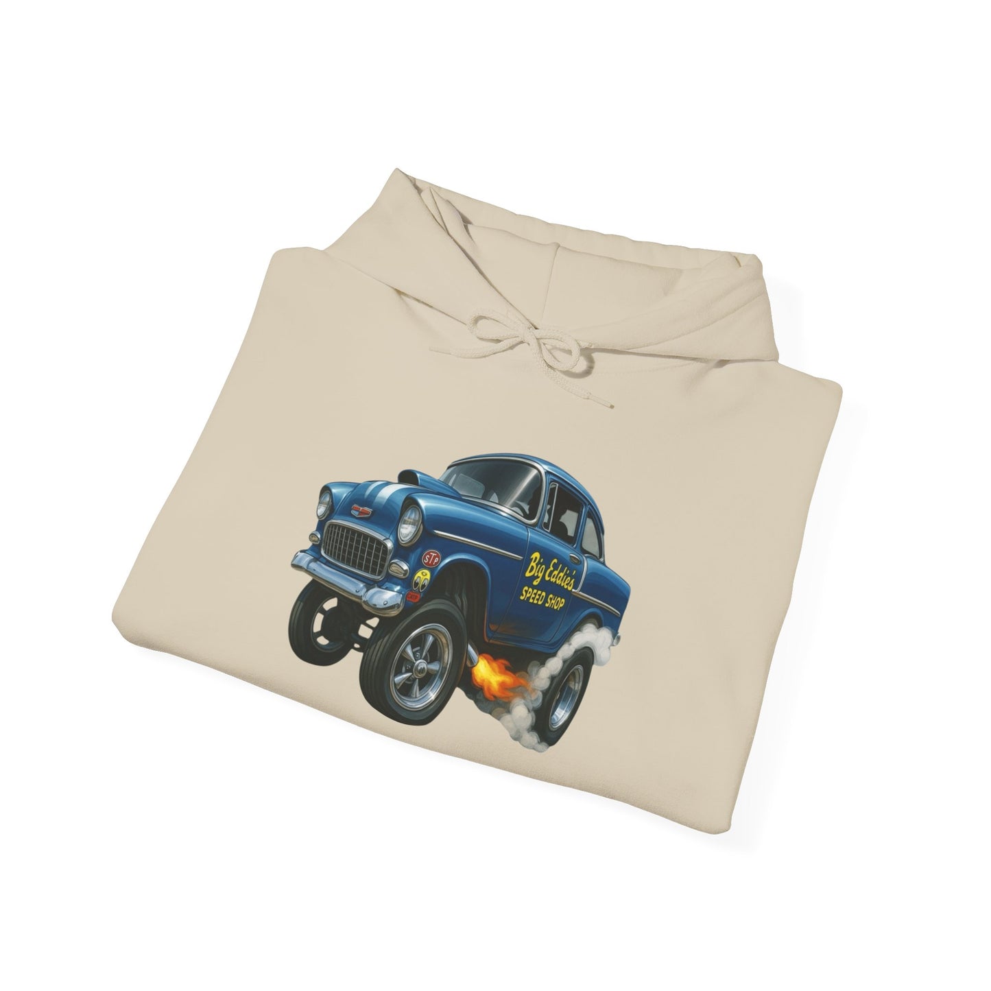 Chevrolet Hotrod Speed Shop 50's Graphic Hoodie NEW Heavy Hooded Sweatshirt
