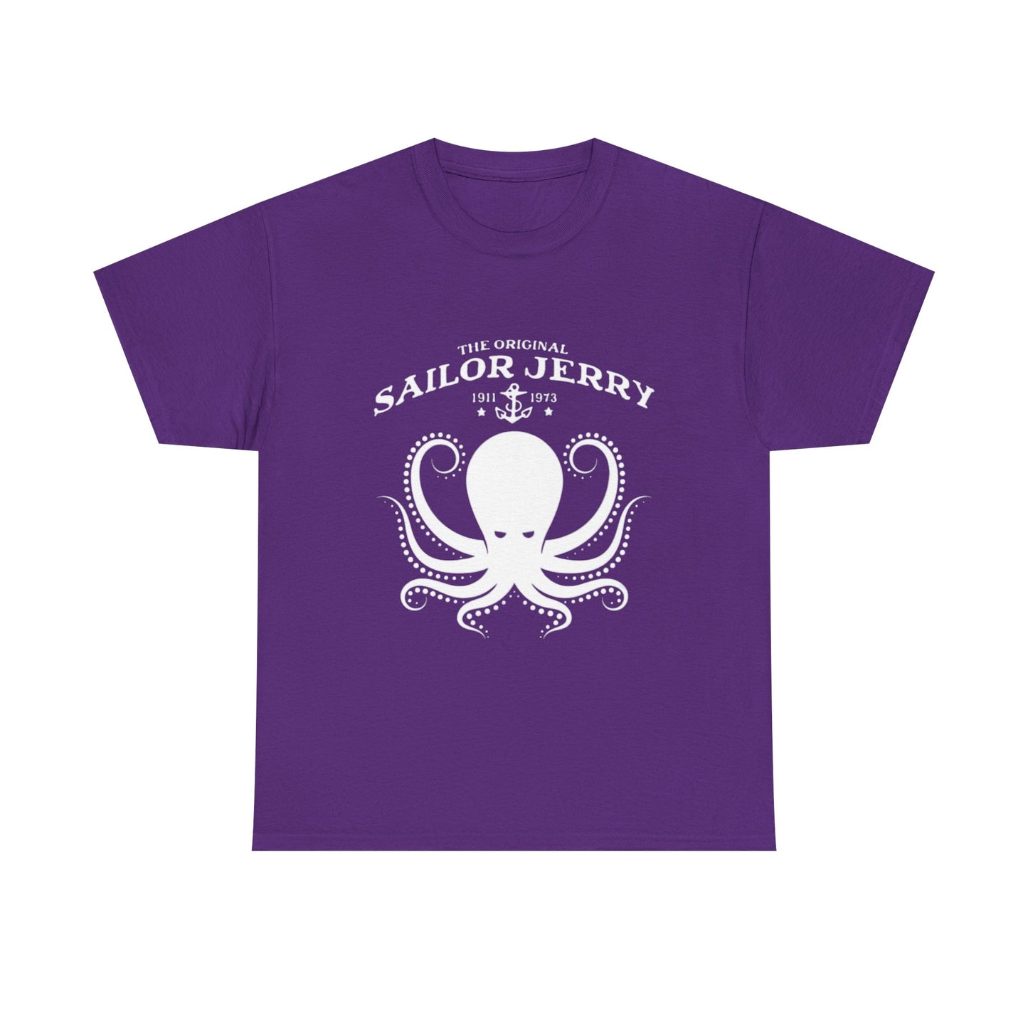 Sailor Jerry T-shirt vintage tattoo navy art retro Hawaii Heavy Cotton Tee