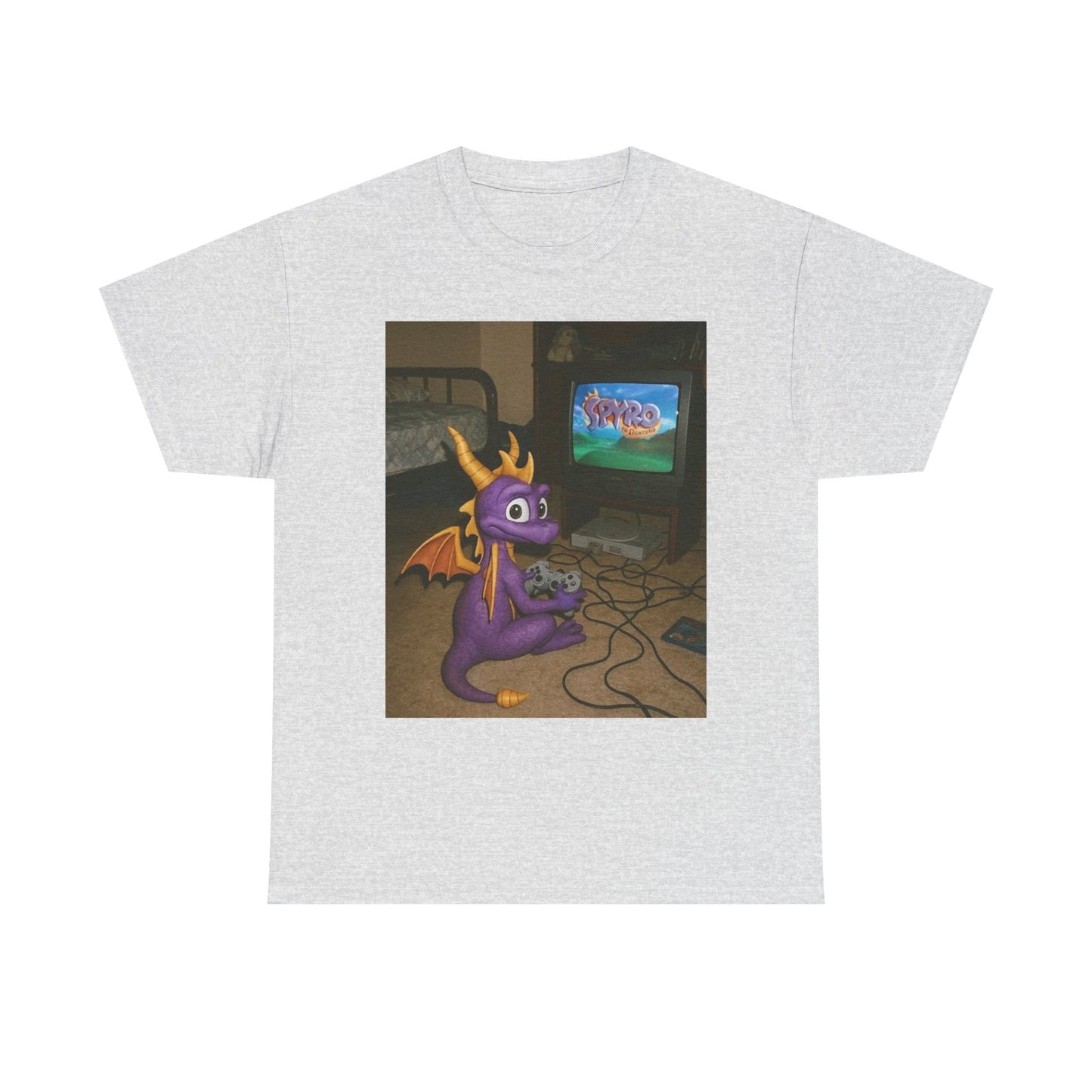 Spyro Graphic T Shirt Vintage Funny Gaming Unisex Heavy Cotton Tee