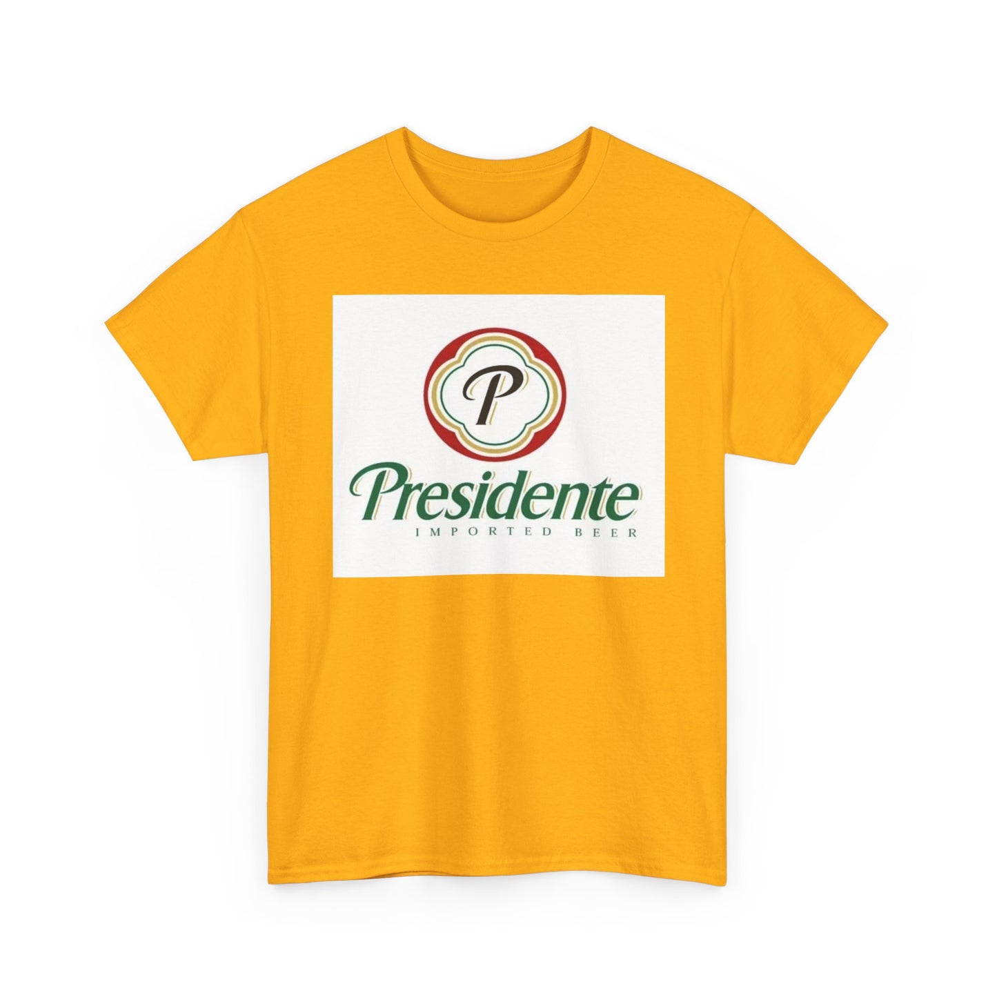 Presidente Dominican Beer Logo Shirt Retro Summer Unisex Heavy Cotton Tee