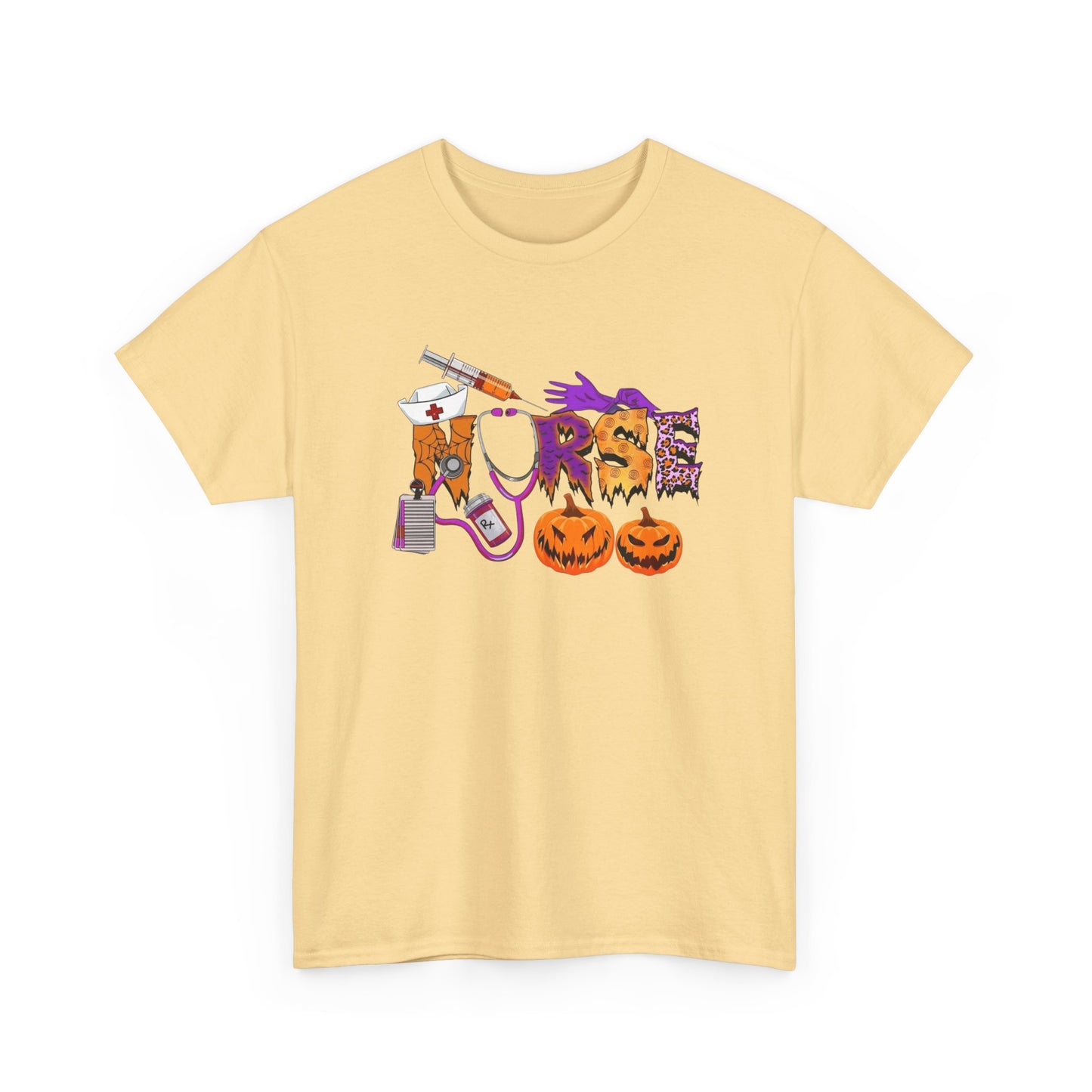 Halloween Nurse Graphic T Shirt NEW Unisex Heavy Cotton Tee