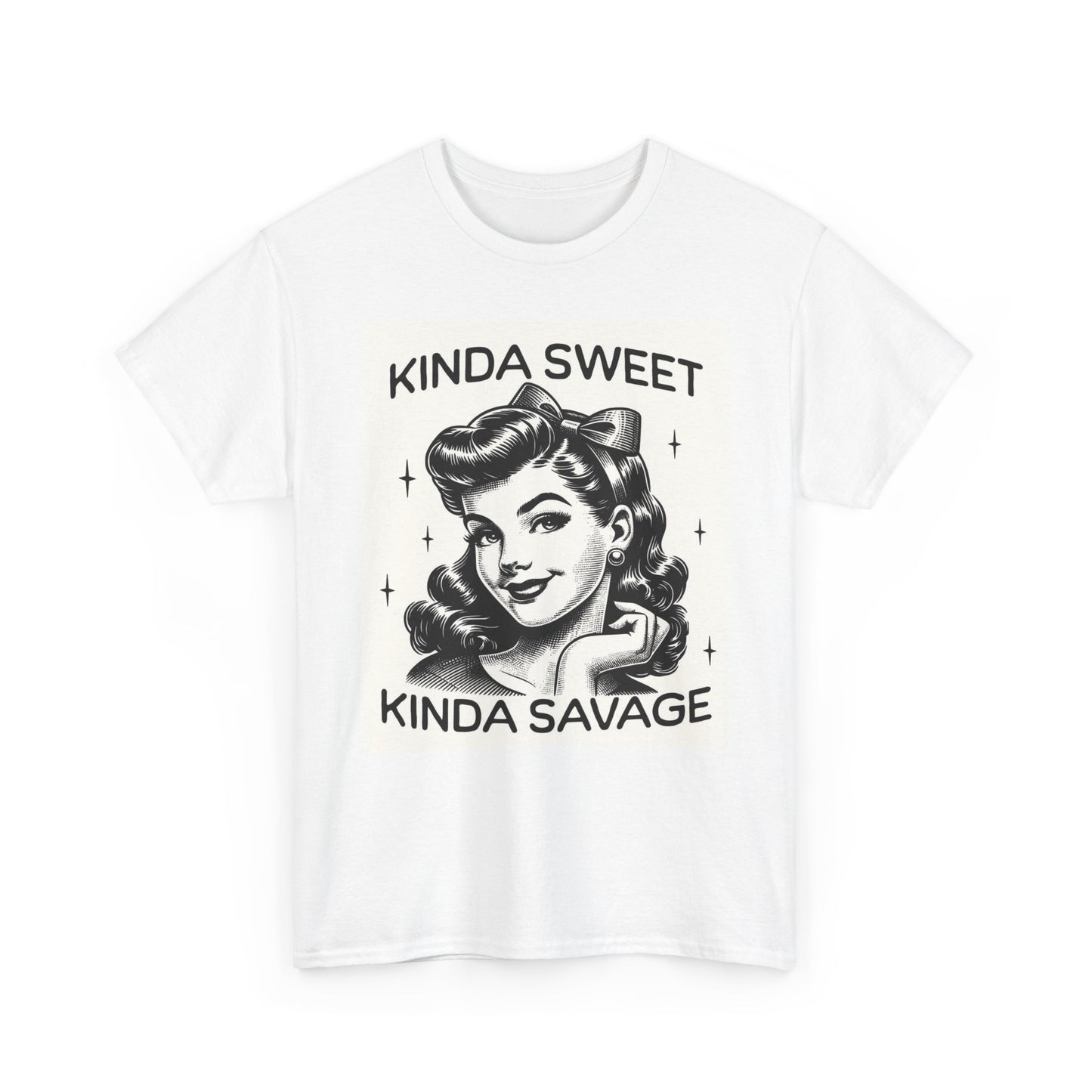 Kinda Sweet Kinda Savage Graphic T Shirt Women's Cotton Tee BRAND NEW