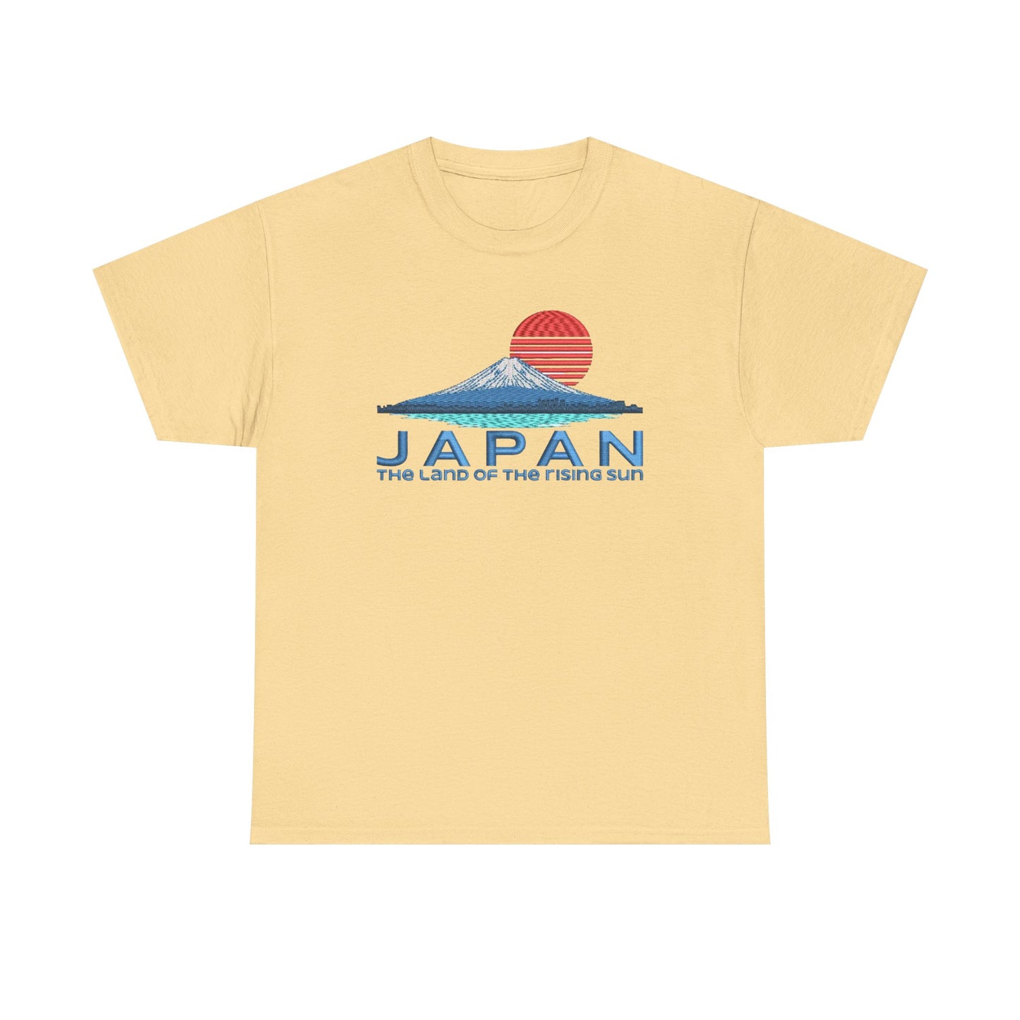 Japan Land Of The Rising Sun Graphic T Shirt NEW Unisex Heavy Cotton Tee