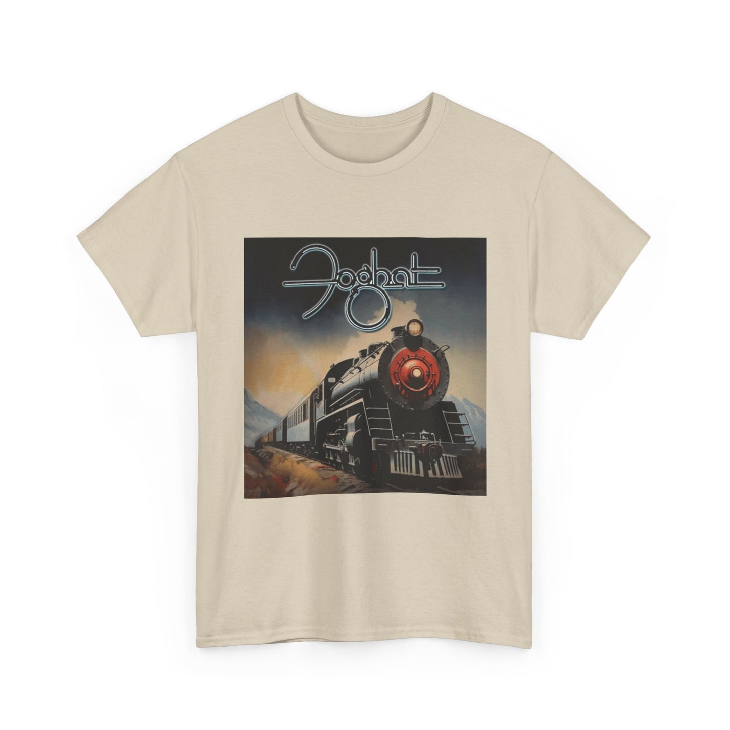FogHat Tshirt Vintage Rock Poster Retro 70s Woodstock Unisex Heavy Cotton Tee q