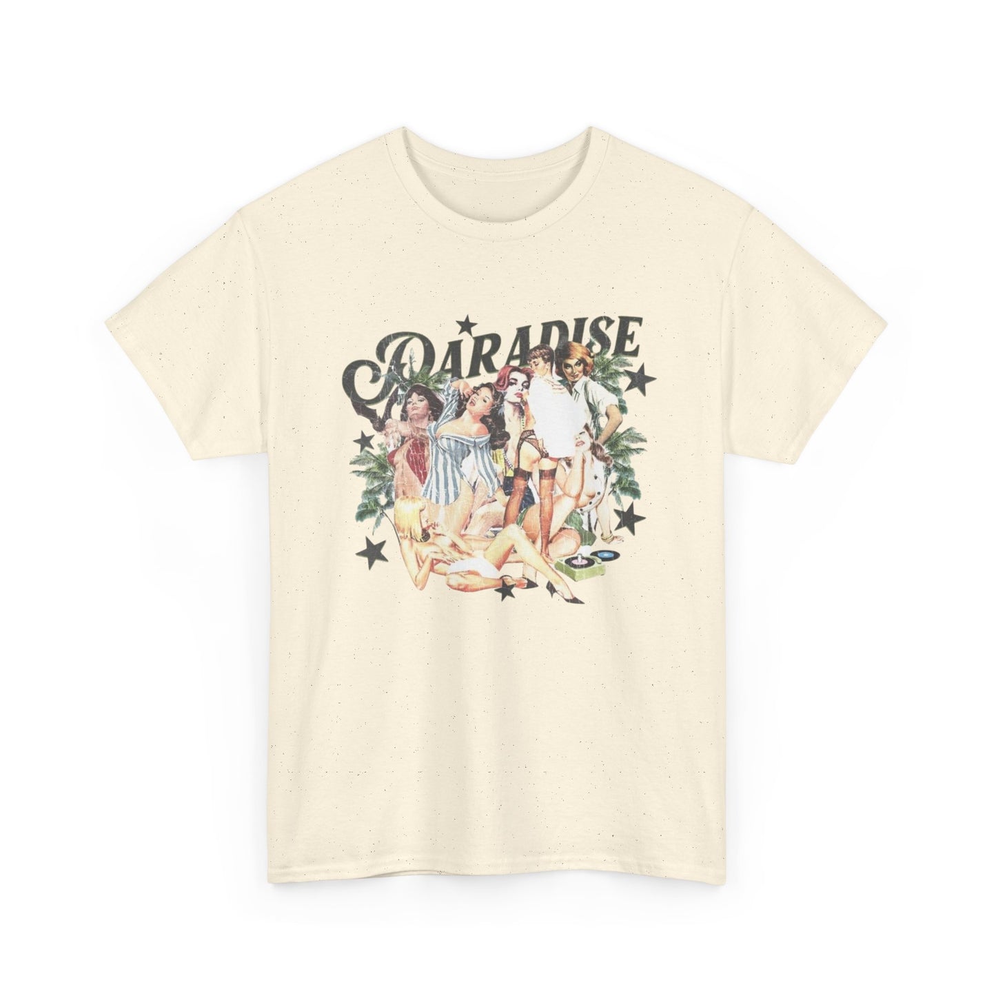 Paradise Peace Vintage Model Graphic T Shirt Unisex Heavy Cotton Tee