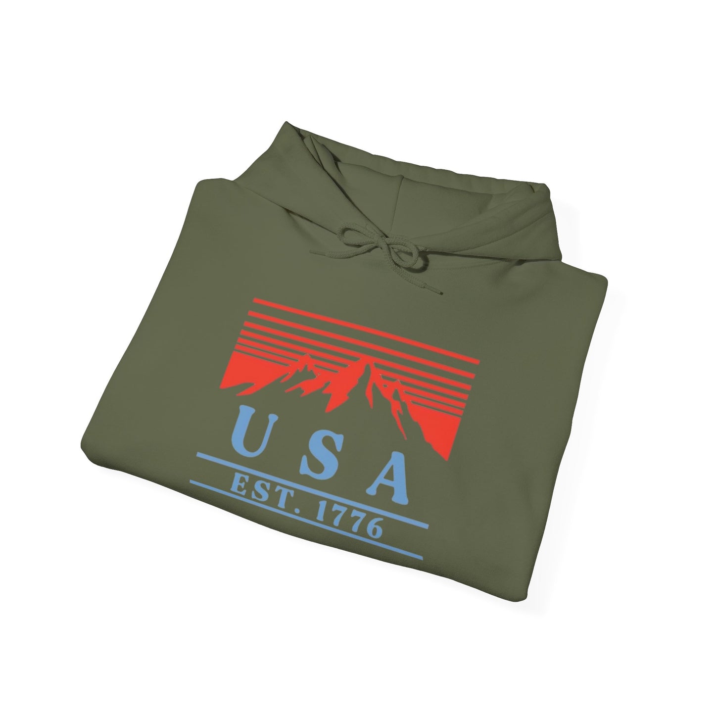 USA 1776 Graphic Hoodie Unisex Heavy Blend™ Hooded Sweatshirt