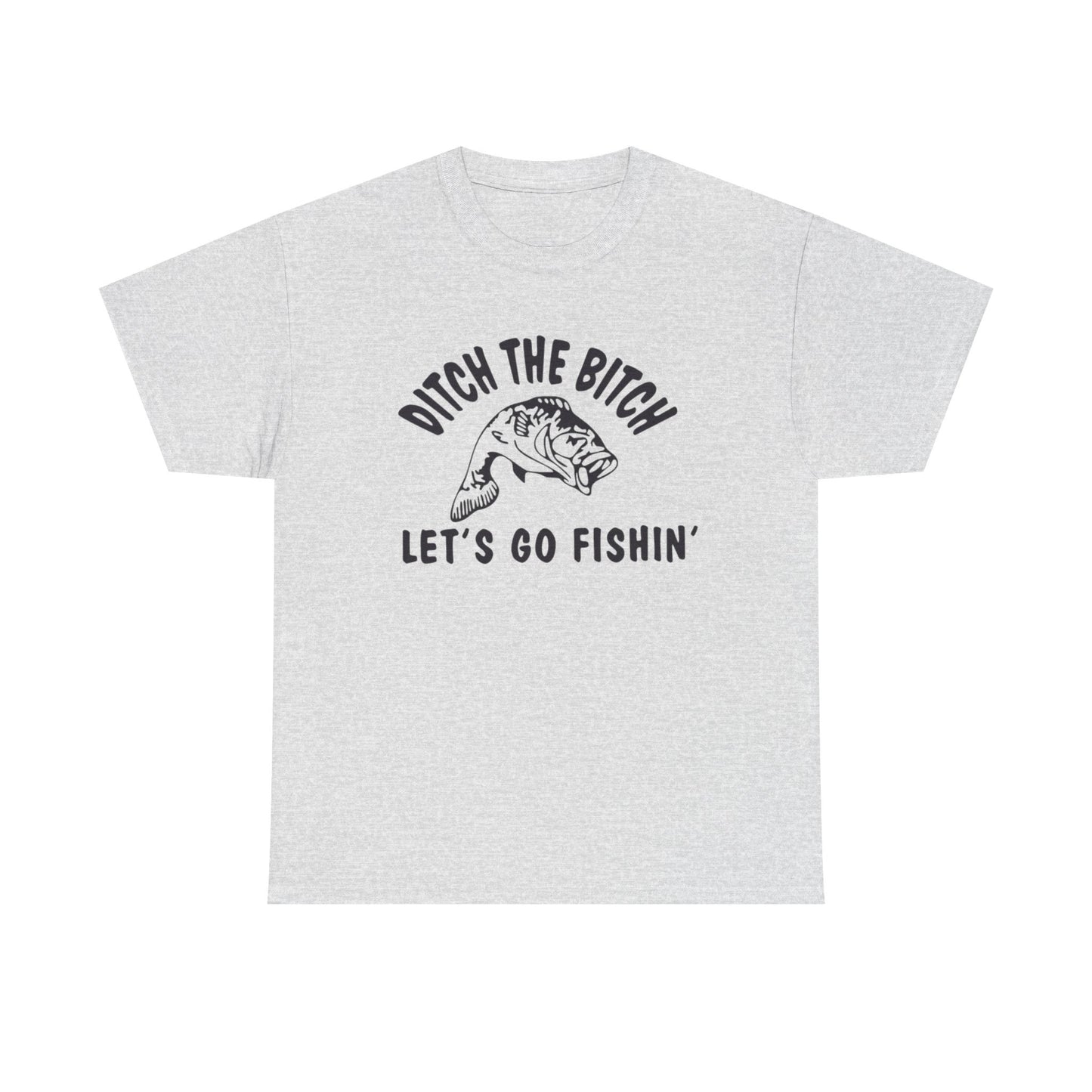 Lets Go Fishing Funny Graphic T Shirt NEW ADULT TEE VINTAGE