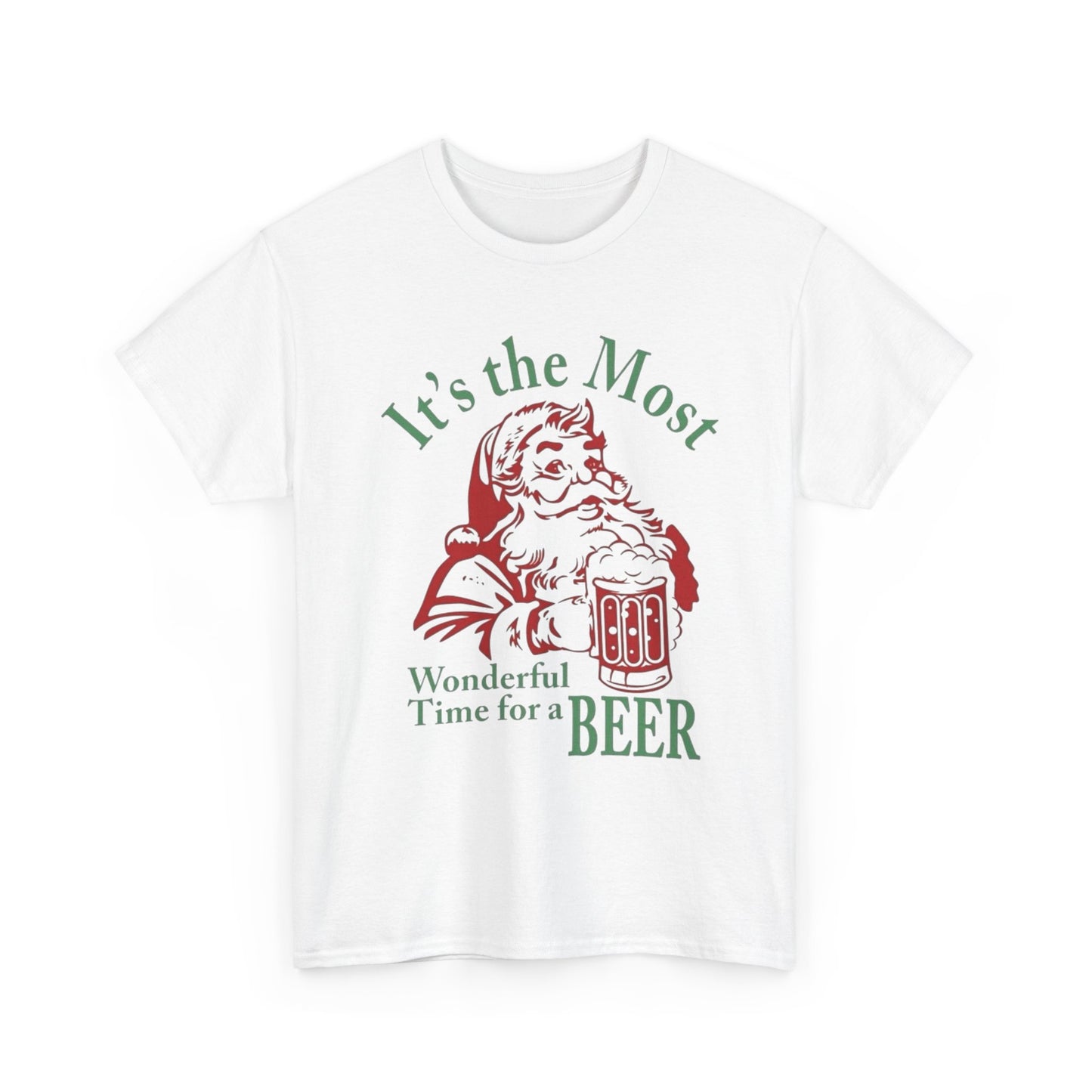 Wonderful Christmas Beers Graphic T Shirt ADULT NEW Heavy Cotton Tee