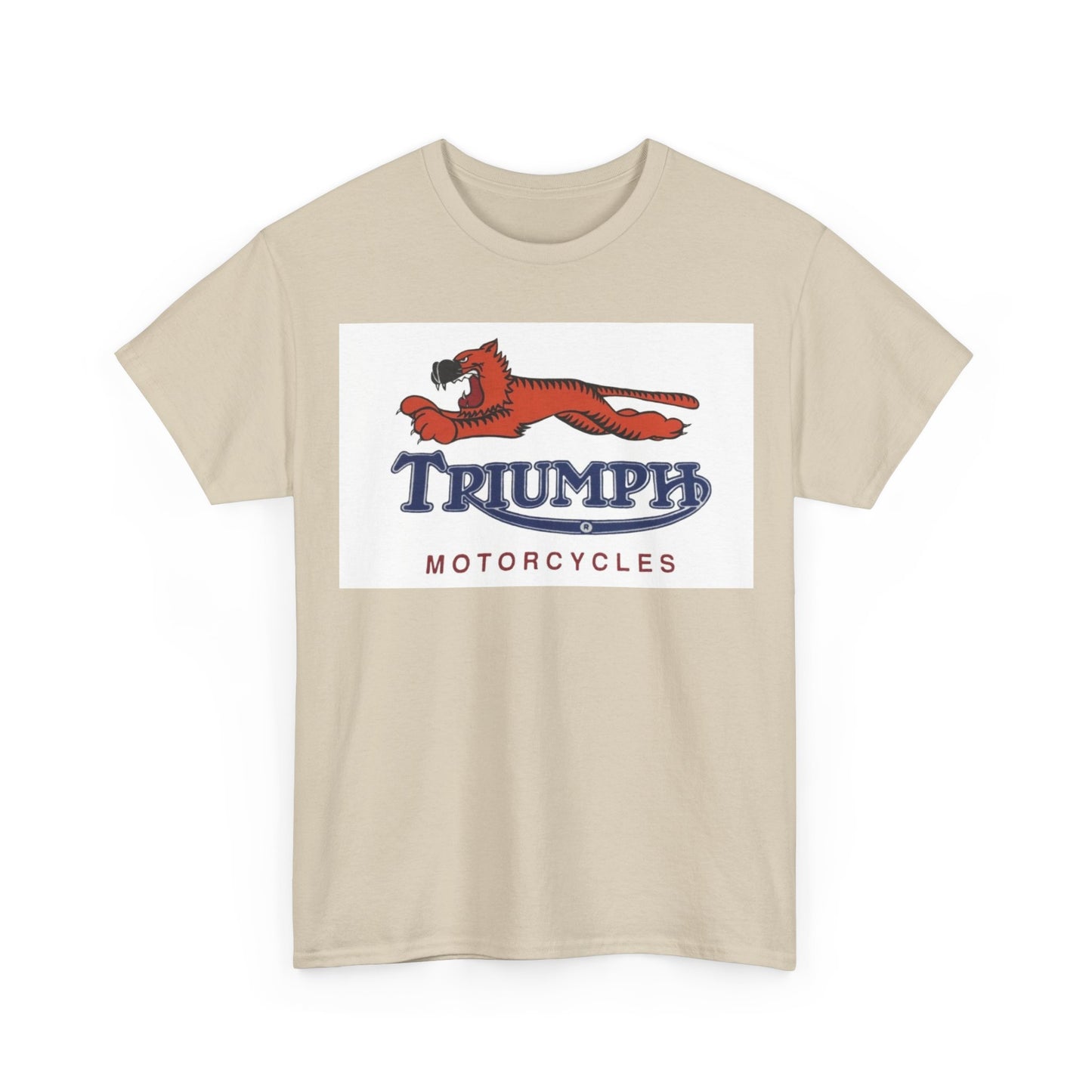 Triumph T-shirt vintage motorcycles nostalgia Tiger Unisex Heavy Cotton Tee