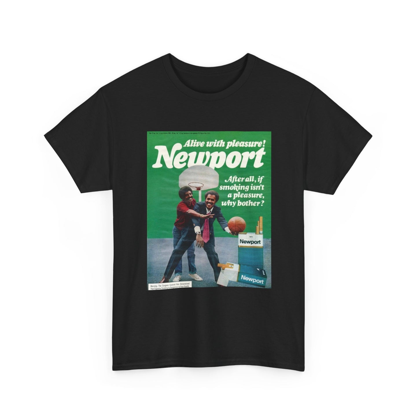 Newport T-shirt Vintage cigarette AD retro poster Unisex Heavy Cotton Tee