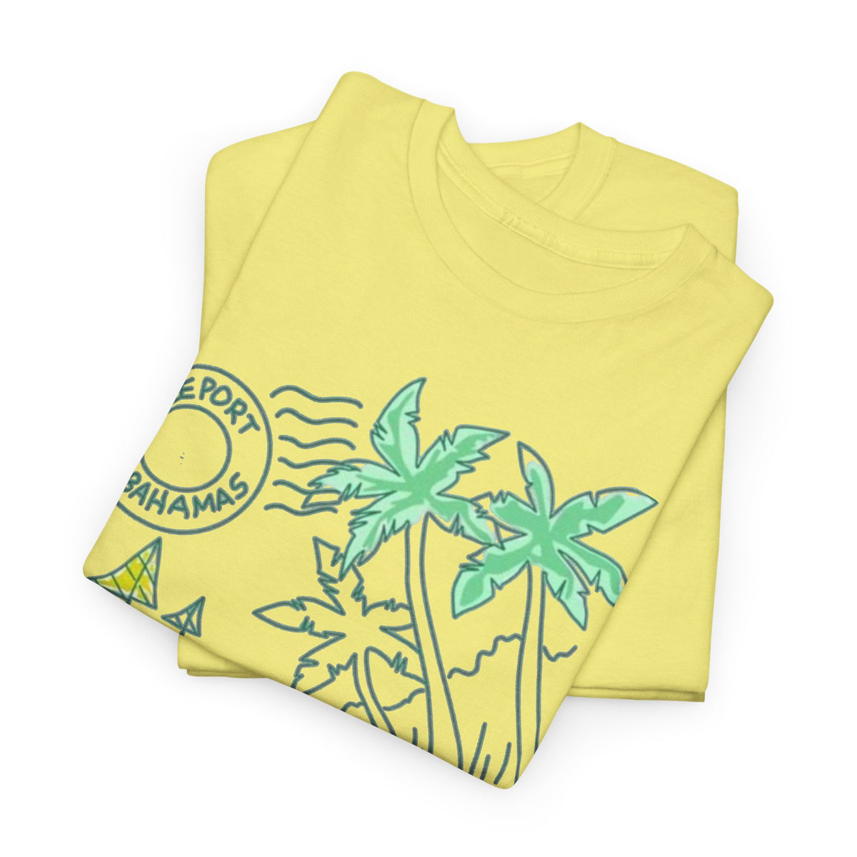 Bahamas Palm Tree Island Graphic T-Shirt Men's Graphic Tee