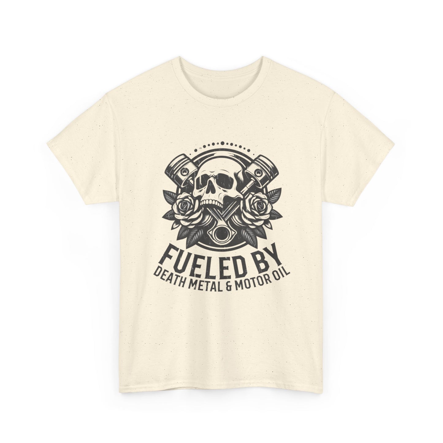 Death Metal And Motor Oil T Shirt Unisex Heavy Cotton Tee