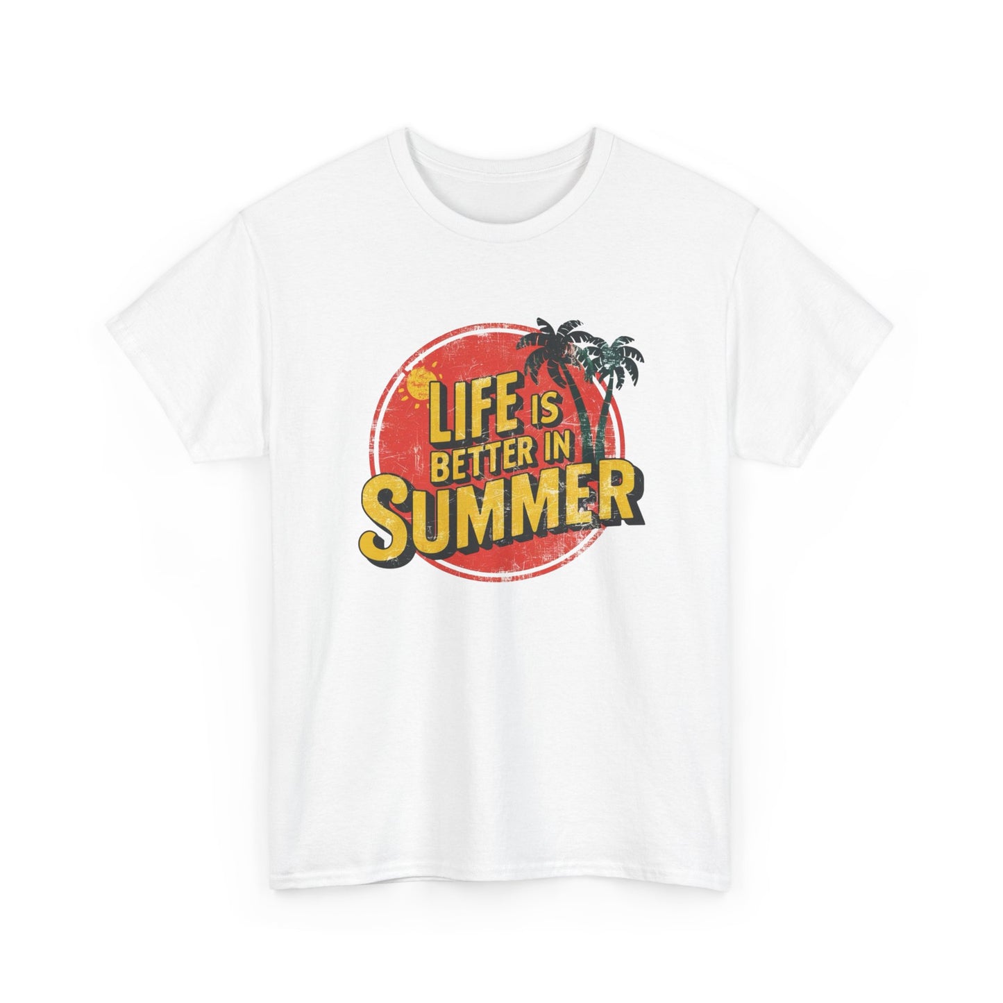 Life Is Better In The Summer Graphic T Shirt Unisex Adults NEW