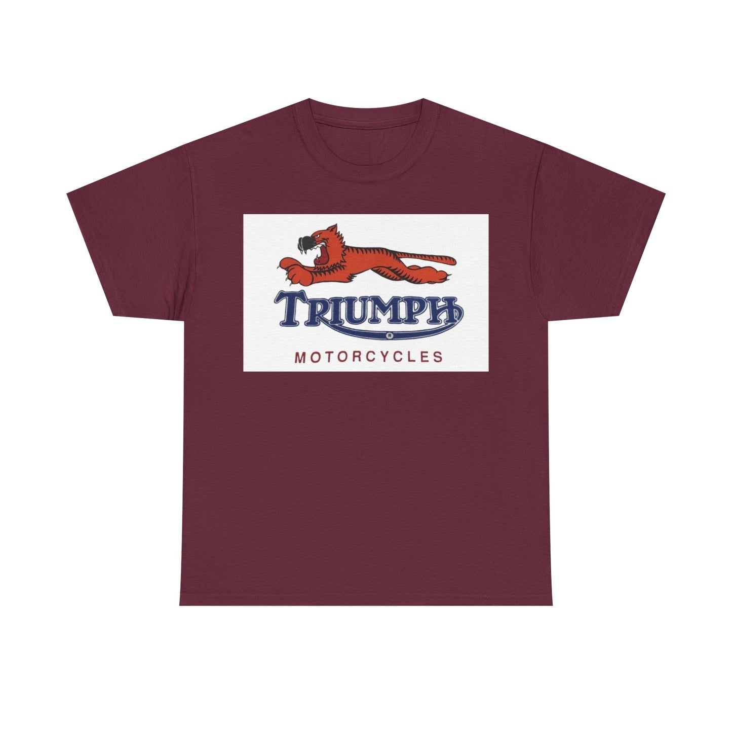 Triumph T-shirt vintage motorcycles nostalgia Tiger Unisex Heavy Cotton Tee
