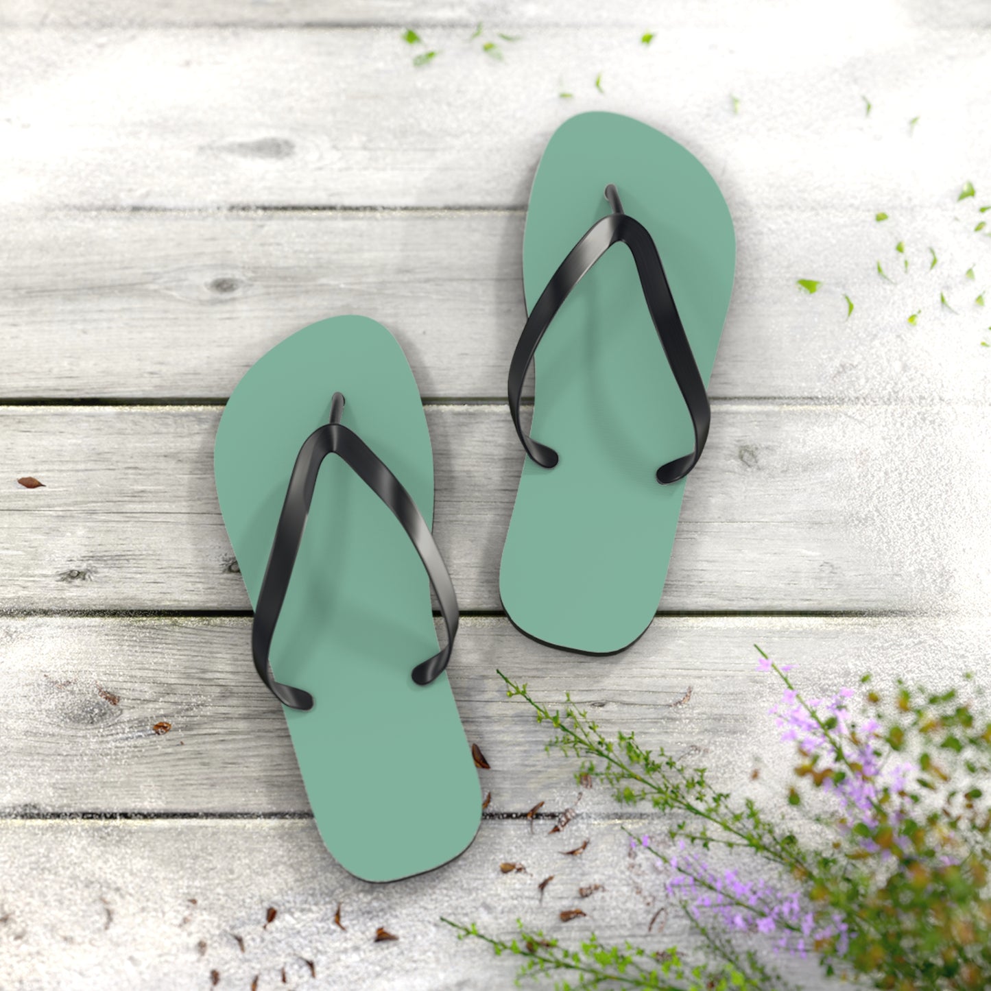 Mint Green Flip Flops, Sandals Slides, Summer Footwear, Brand New