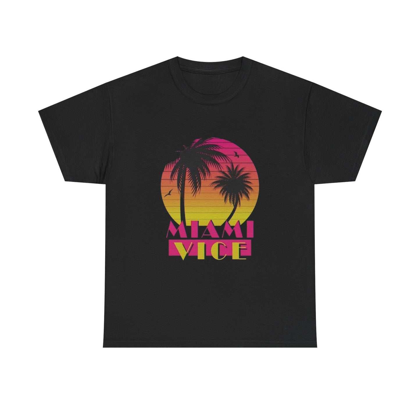 Miami Vice Vintage Graphic T Shirt ALL SIZES Tee Unisex Heavy Cotton