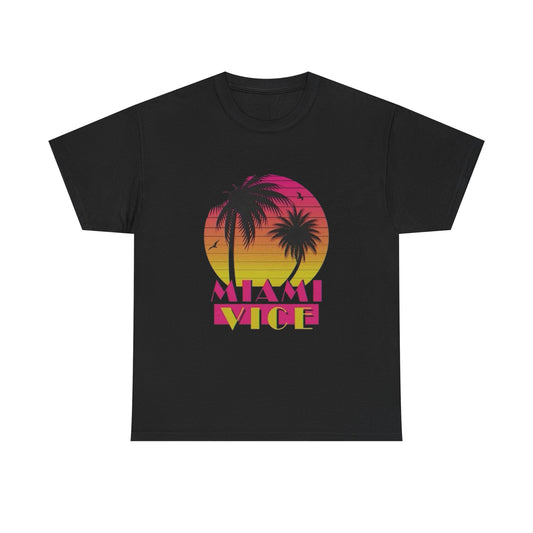Miami Vice Vintage Graphic T Shirt ALL SIZES Tee Unisex Heavy Cotton