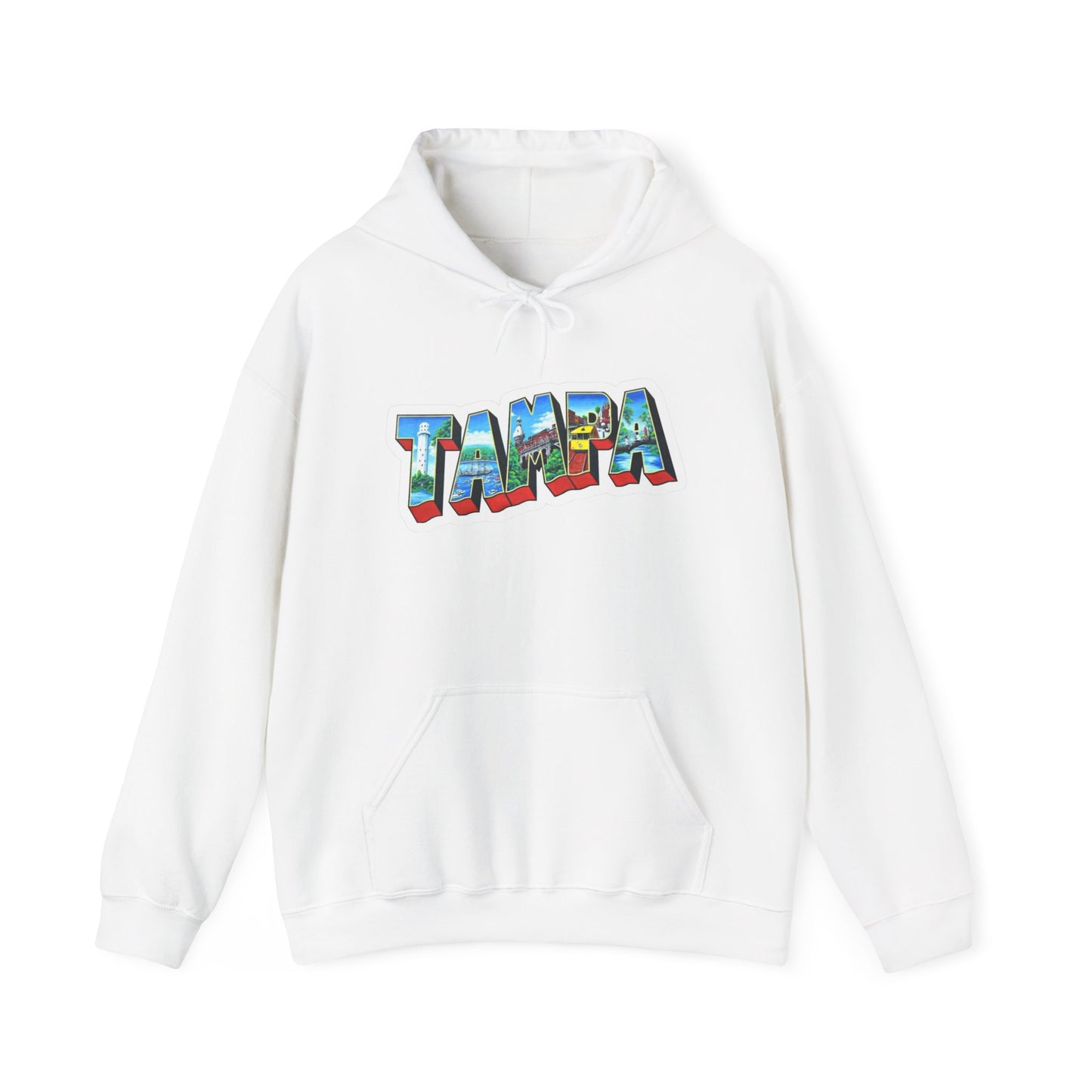 Tampa Florida Graphic Hoodie Unisex Heavy Blend™ Hooded Sweatshirt