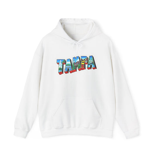 Tampa Florida Graphic Hoodie Unisex Heavy Blend™ Hooded Sweatshirt