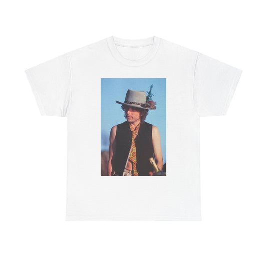 Bob Dylan Graphic T Shirt Vintage Photo Blue Grass Rock Unisex Heavy Cotton Tee