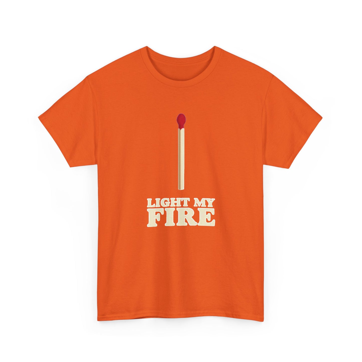 The Doors Tshirt Light My Fire Rock Retro Unisex Heavy Cotton Tee Vintage Funny
