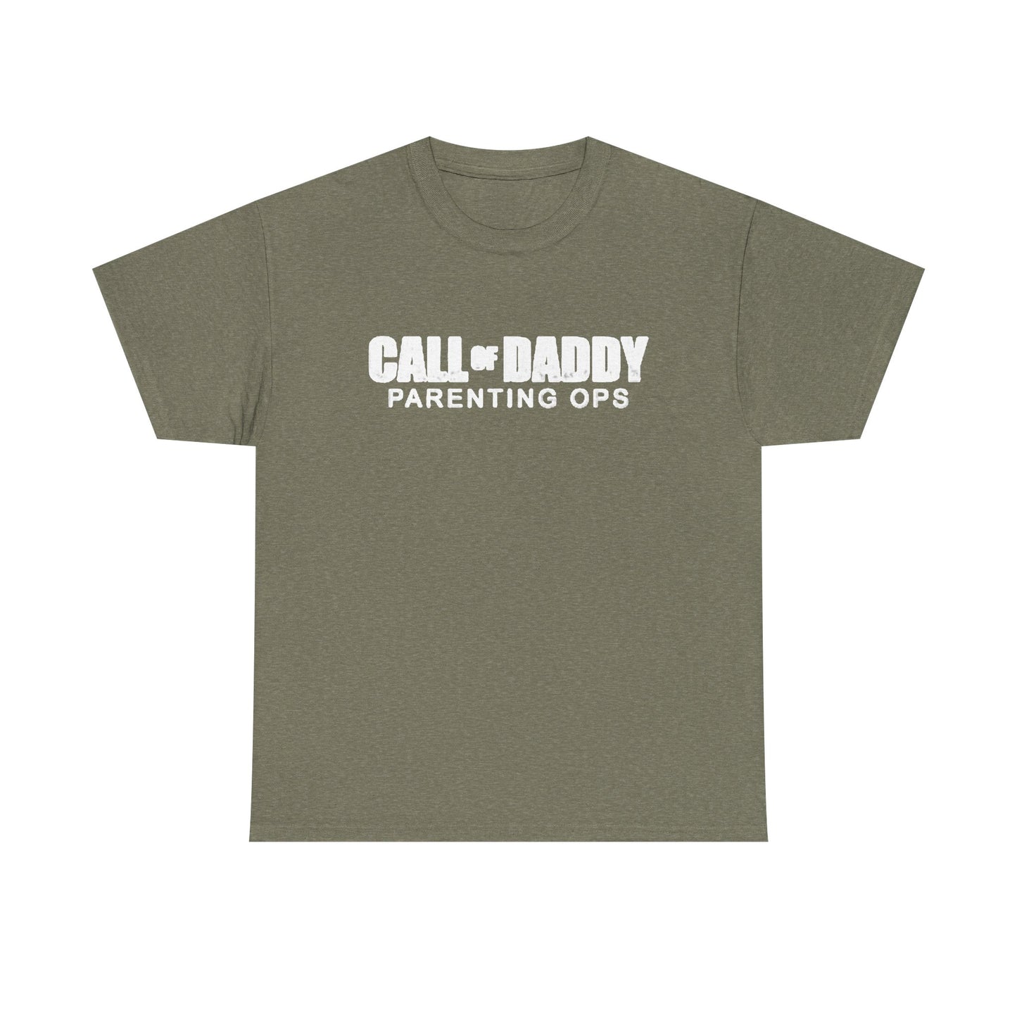 Call Of Daddy Parenting Ops Funny Shirt Gamer Dad Jokes Unisex Heavy Cotton Tee