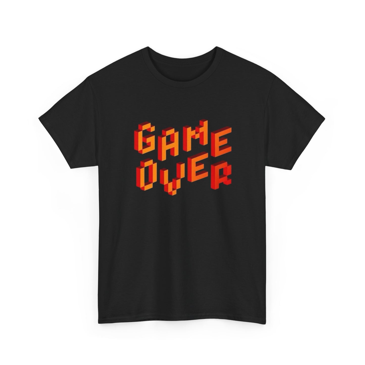 Game Over Retro Gaming Graphic T Shirt NEW GIFT Unisex Heavy Cotton Tee