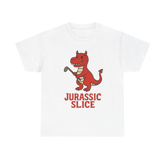 Jurassic Slice Golfing Funny Graphic T Shirt ADULT NEW