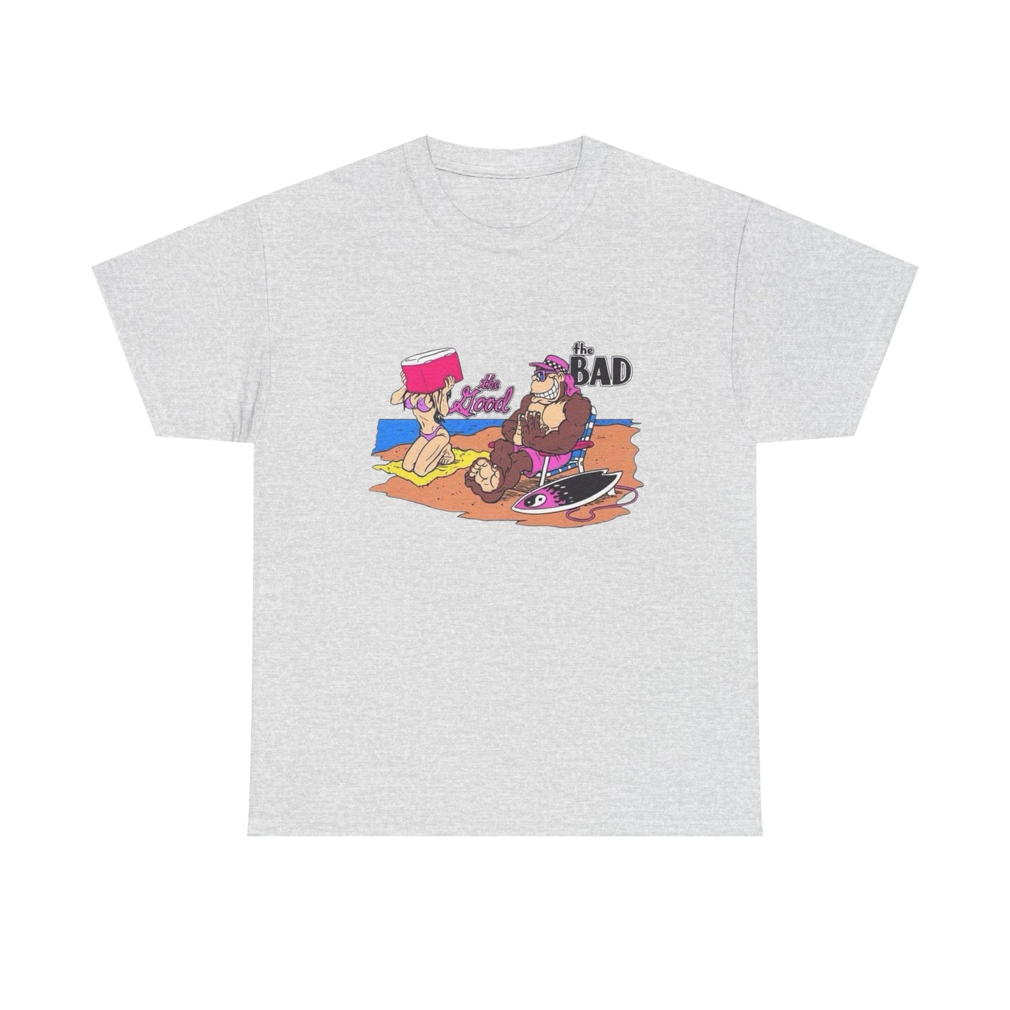 The Bad The Good Beach Graphic T Shirt NEW Unisex Heavy Cotton Tee
