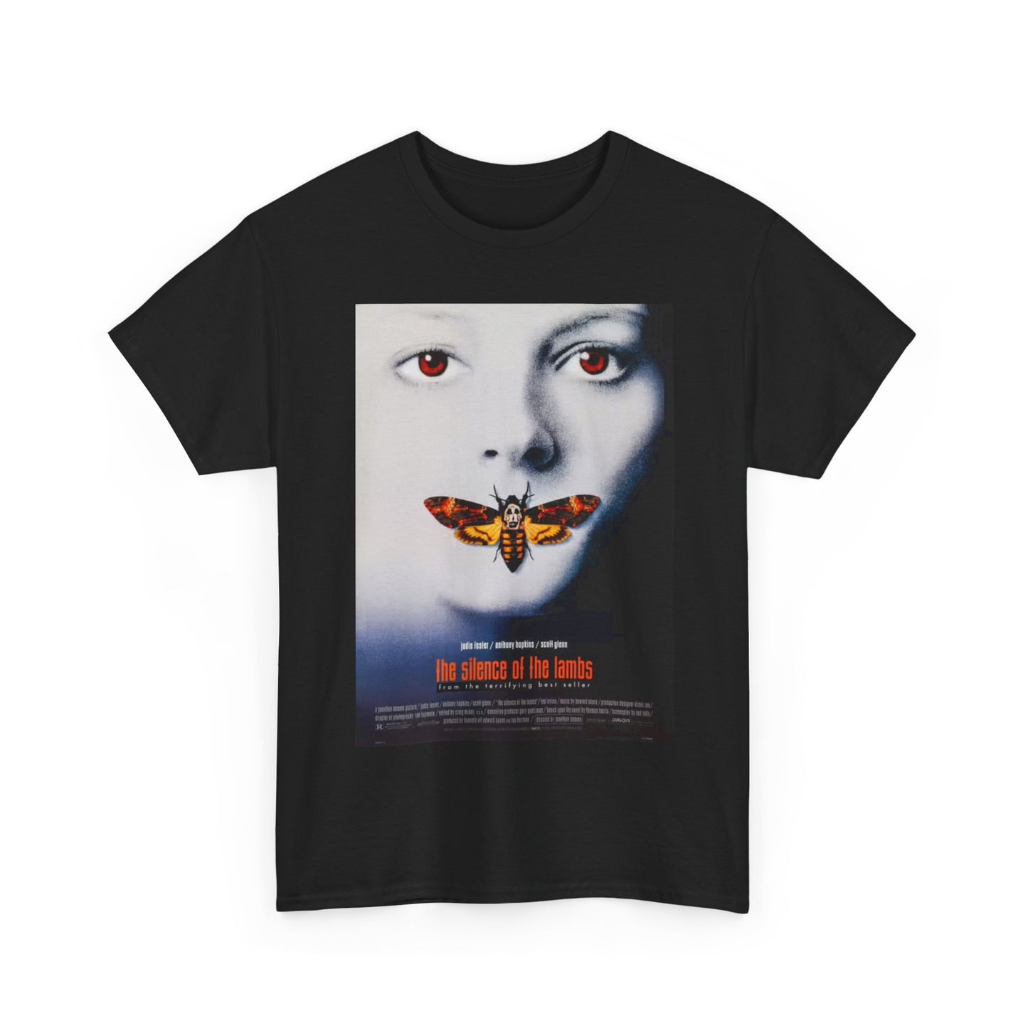 The Silence Of the Lamb Tshirt Vintage Thriller movie 90s Unisex Heavy Cotton
