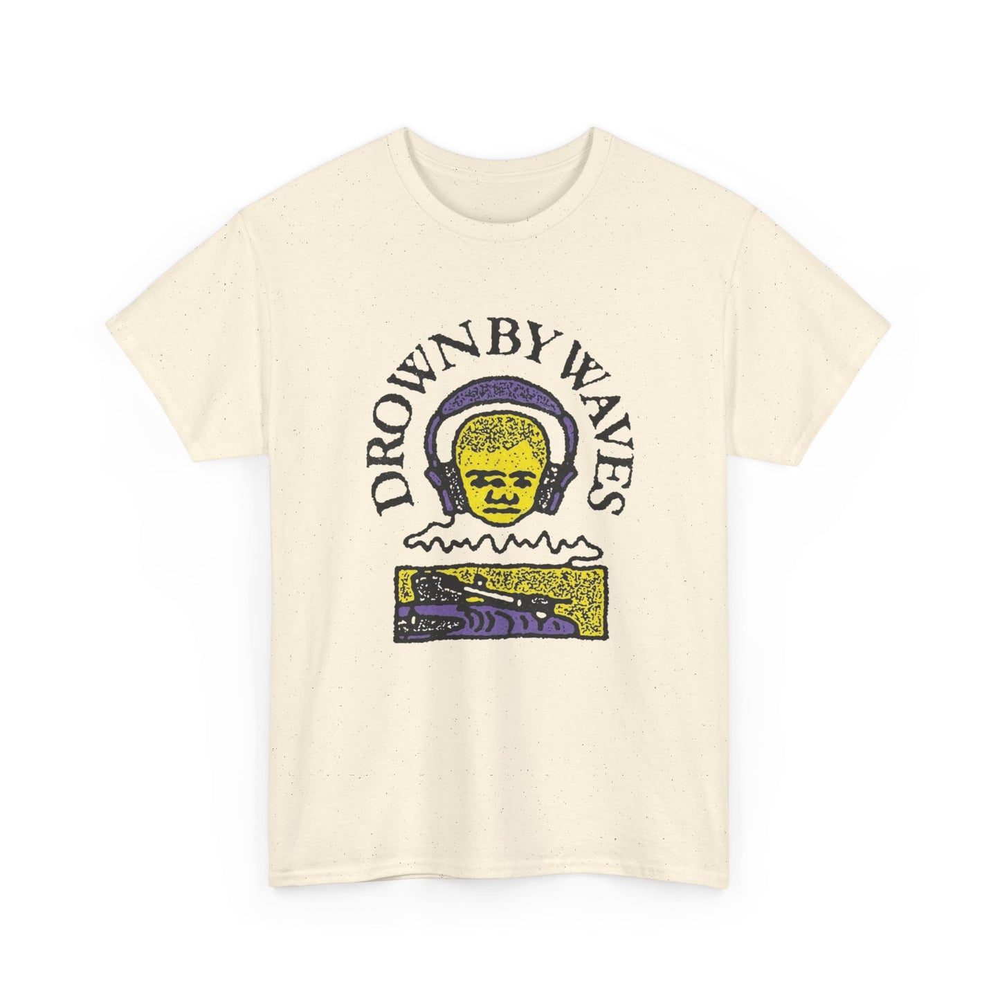 Let The Music Drown Out The World Graphic T Shirt Unisex Heavy Cotton Tee