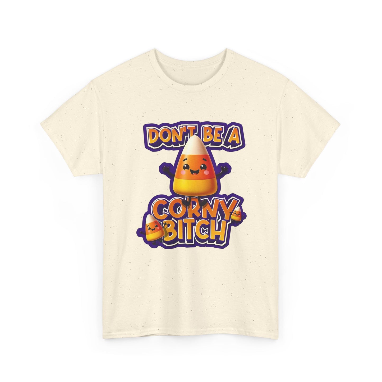 Funny Candy Corn Halloween Graphic T Shirt NEW Unisex Heavy Cotton Tee