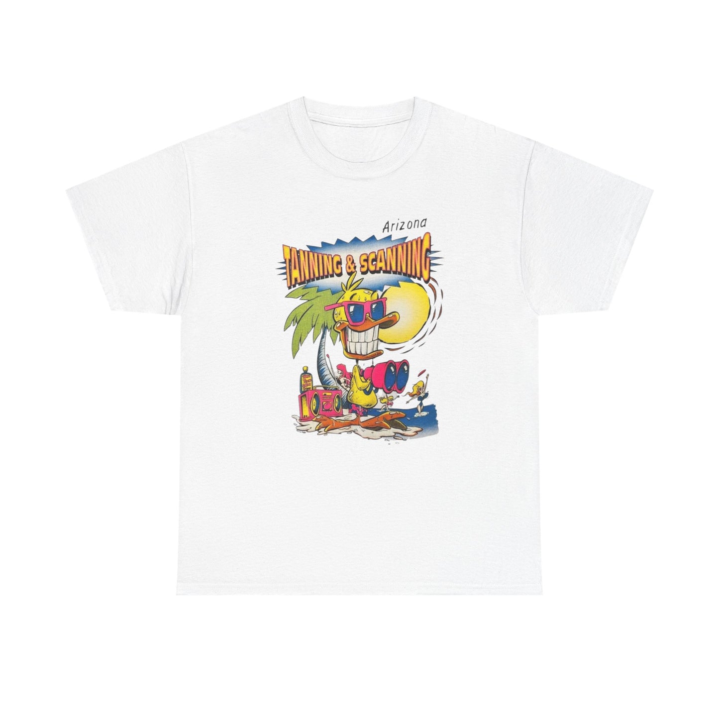 Tanning And Scanning Arizona Graphic T Shirt Unisex Heavy Cotton Tee NEW Gift
