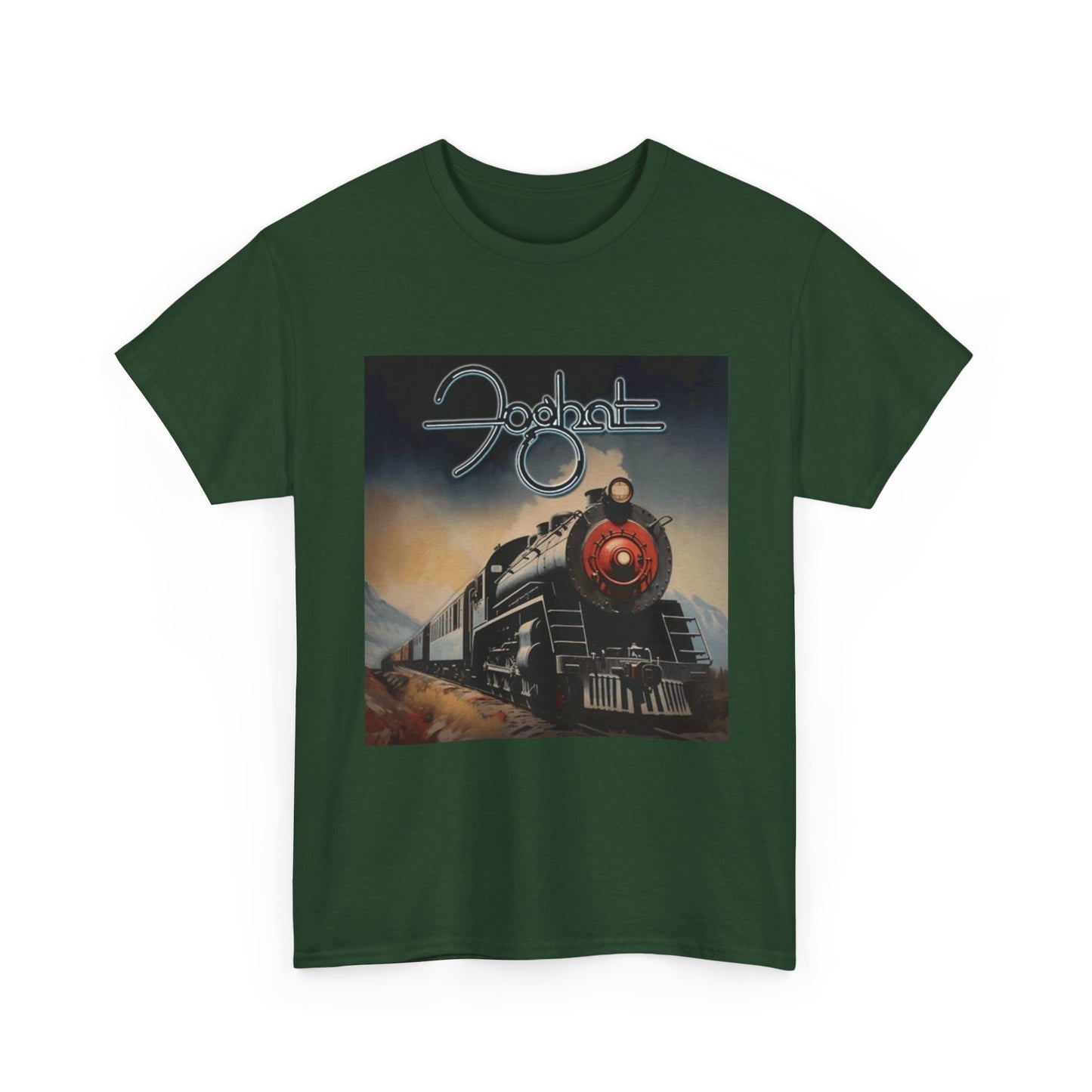 FogHat Tshirt Vintage Rock Poster Retro 70s Woodstock Unisex Heavy Cotton Tee q