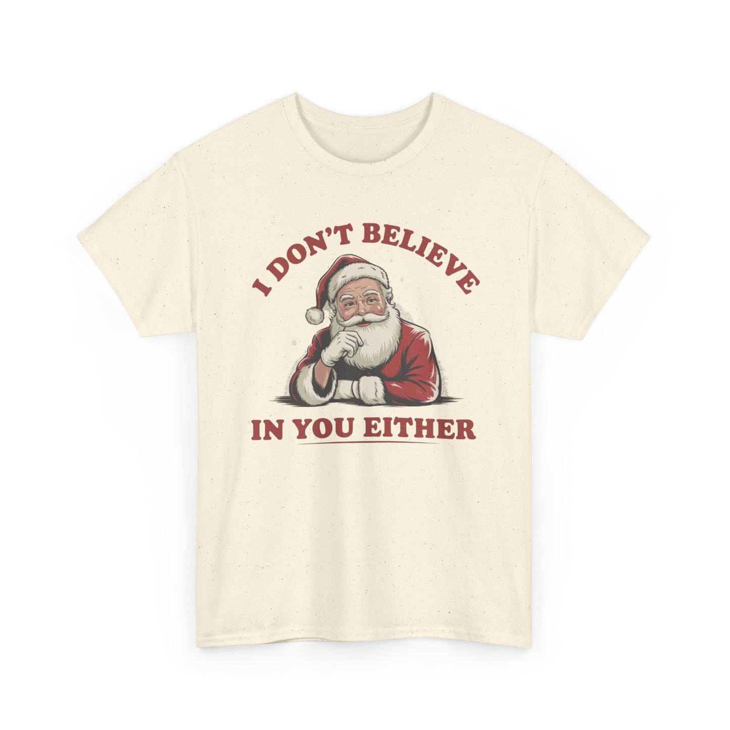 Santa's Real Funny Christmas Graphic T Shirt NEW Unisex Heavy Cotton Tee