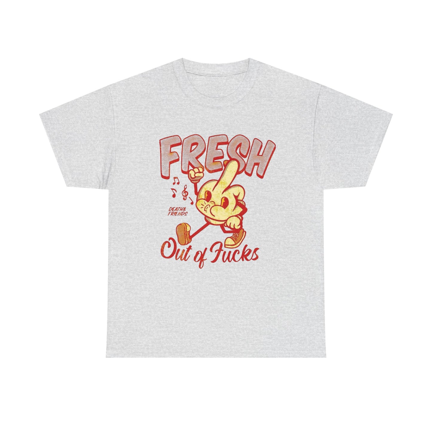 Fresh Out Of Cares Graphic T Shirt NEW Adult Unisex Heavy Cotton Tee