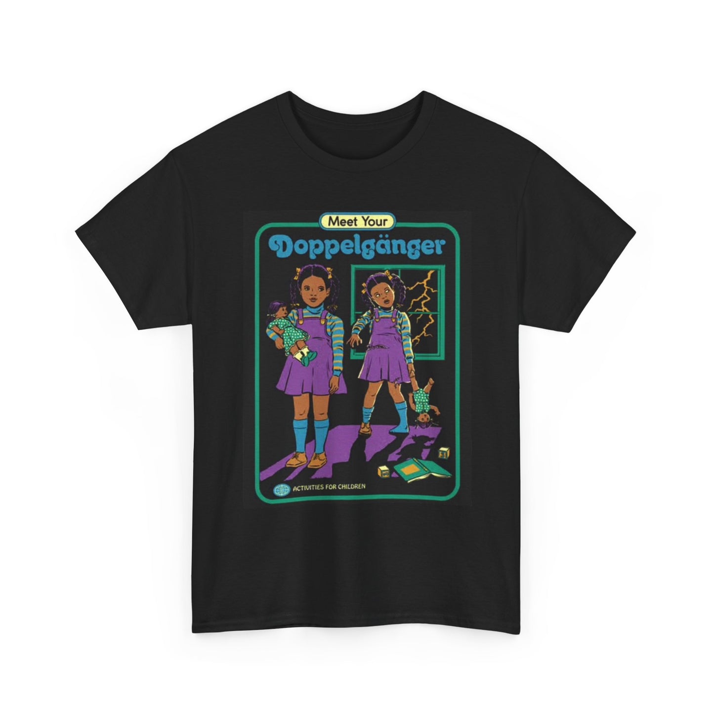 Meet Your Doppelganger Graphic T Shirt Funny Vintage Unisex Heavy Cotton Tee