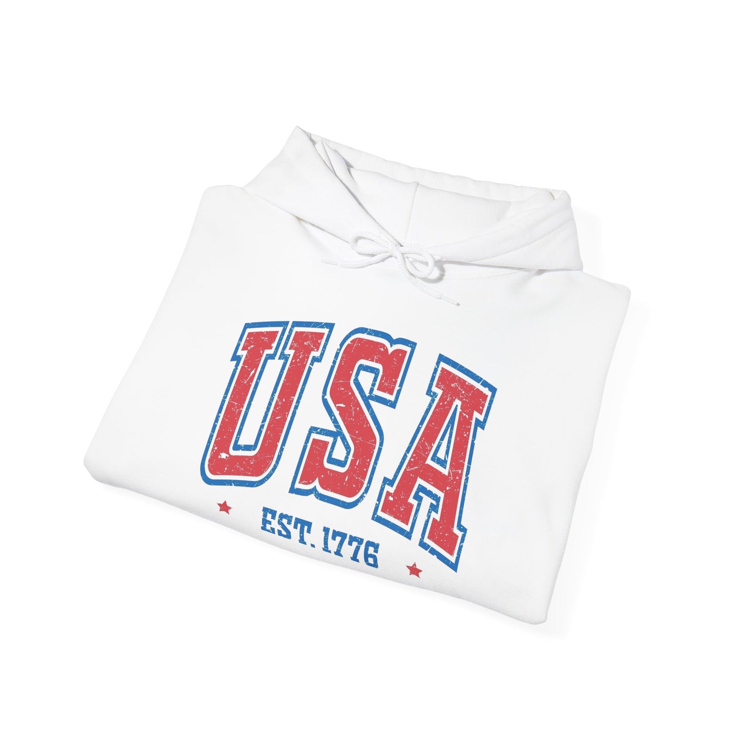 USA Est 1776 America Graphic Hoodie NEW Unisex Heavy Blend™ Hooded Sweatshirt