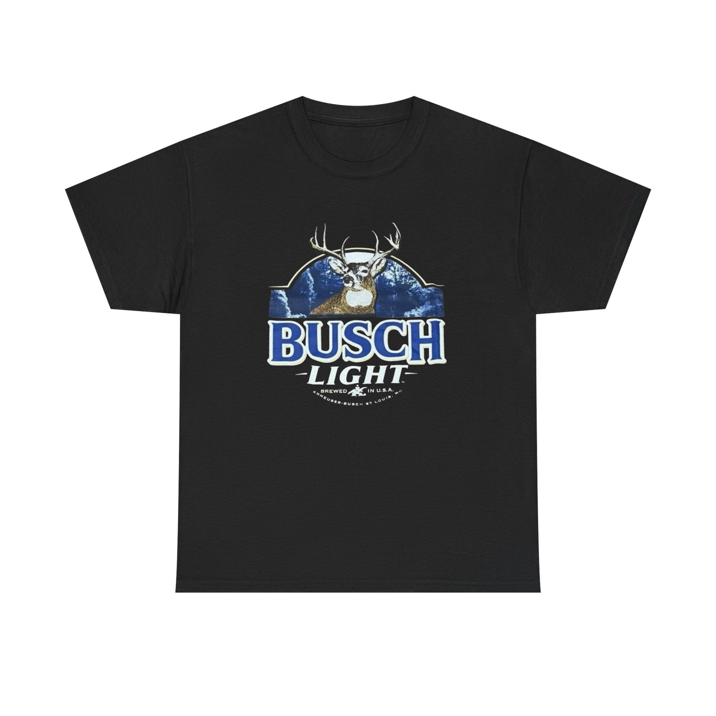 Busch Light Deer Graphic T Shirt Unisex Heavy Cotton Tee NEW GIFT