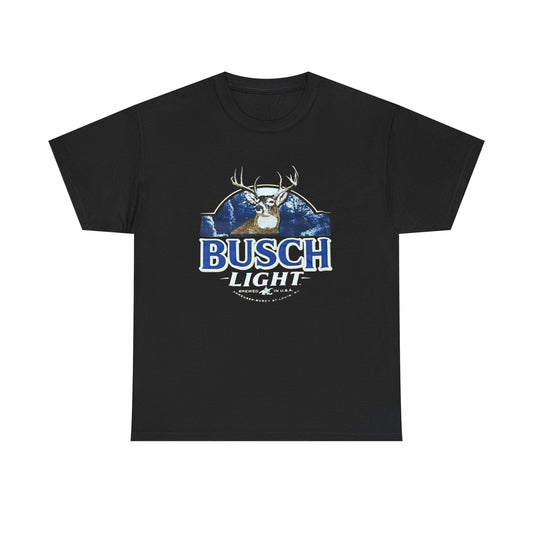 Busch Light Deer Graphic T Shirt Unisex Heavy Cotton Tee NEW GIFT