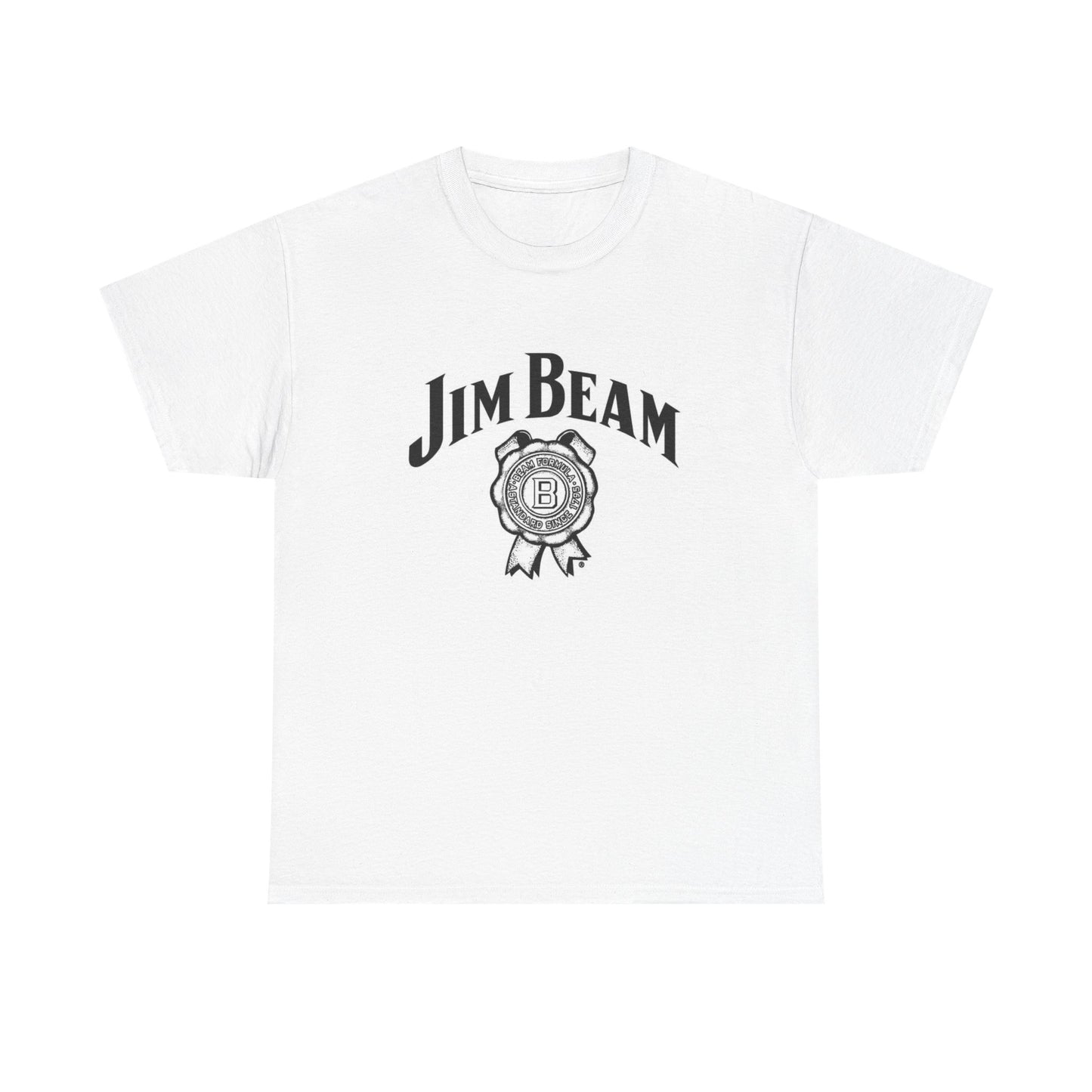 Jim Beam Graphic T Shirt Vintage Whiskey Logo Unisex Heavy Cotton Tee