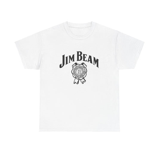 Jim Beam Graphic T Shirt Vintage Whiskey Logo Unisex Heavy Cotton Tee