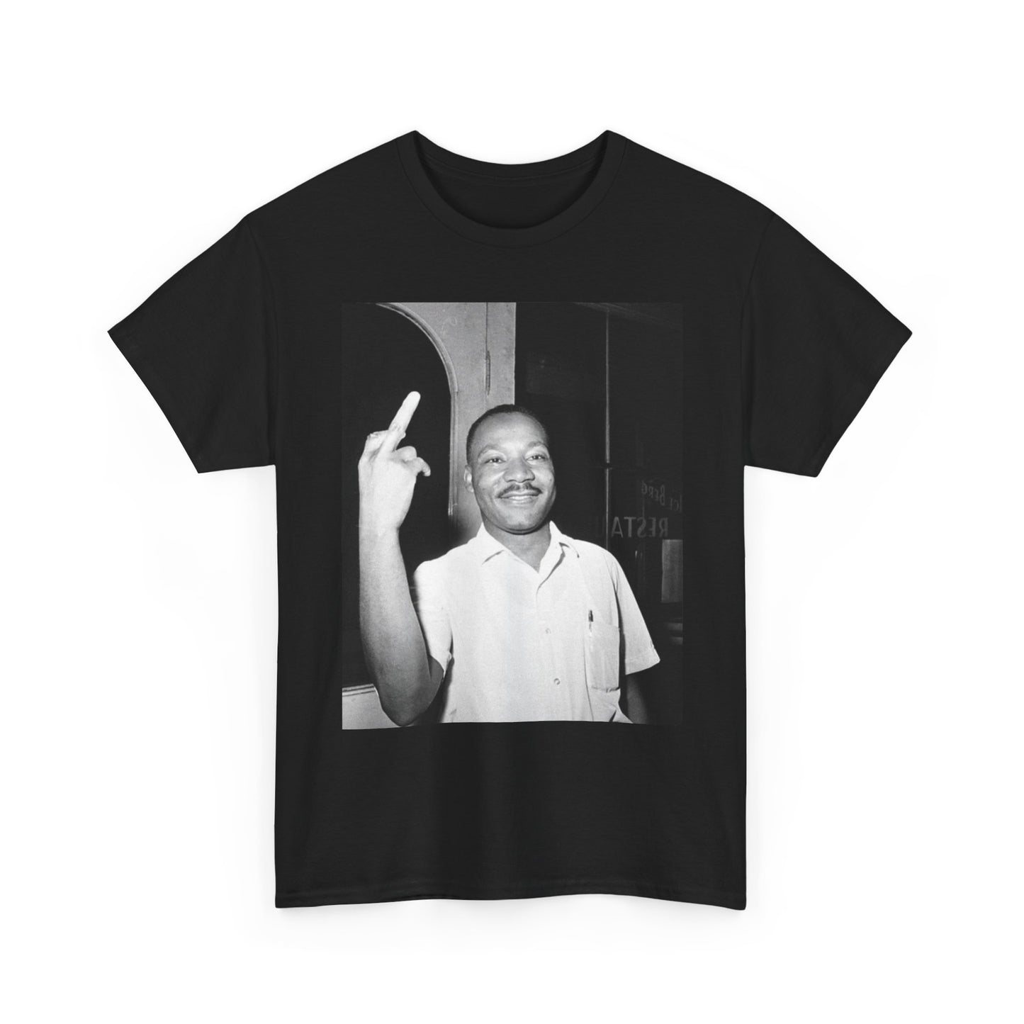 MLK Jr Funny Vintage Poster Graphic T Shirt Unisex Heavy Cotton Tee