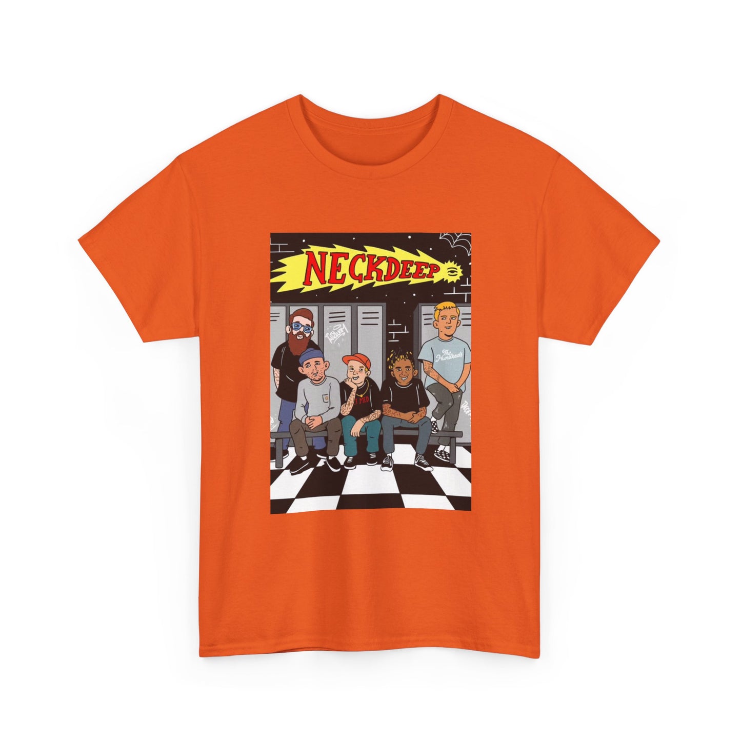 Neck Deep Tshirt Punk Rock UK retro Album art Unisex Heavy Cotton Tee